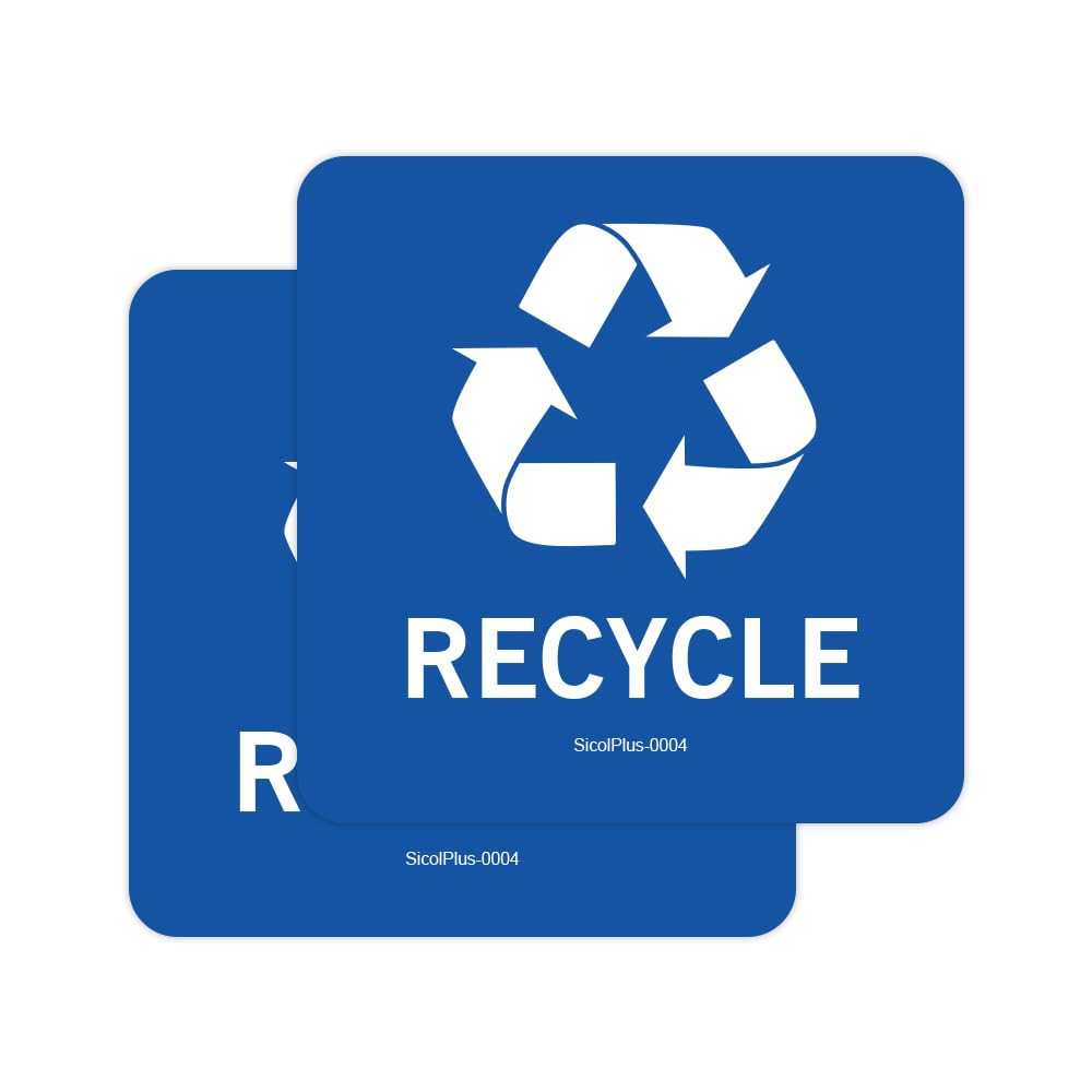 Recycle Stickers Recycle Bin Decals and Trash Can Stickers UV Protected Indoor a