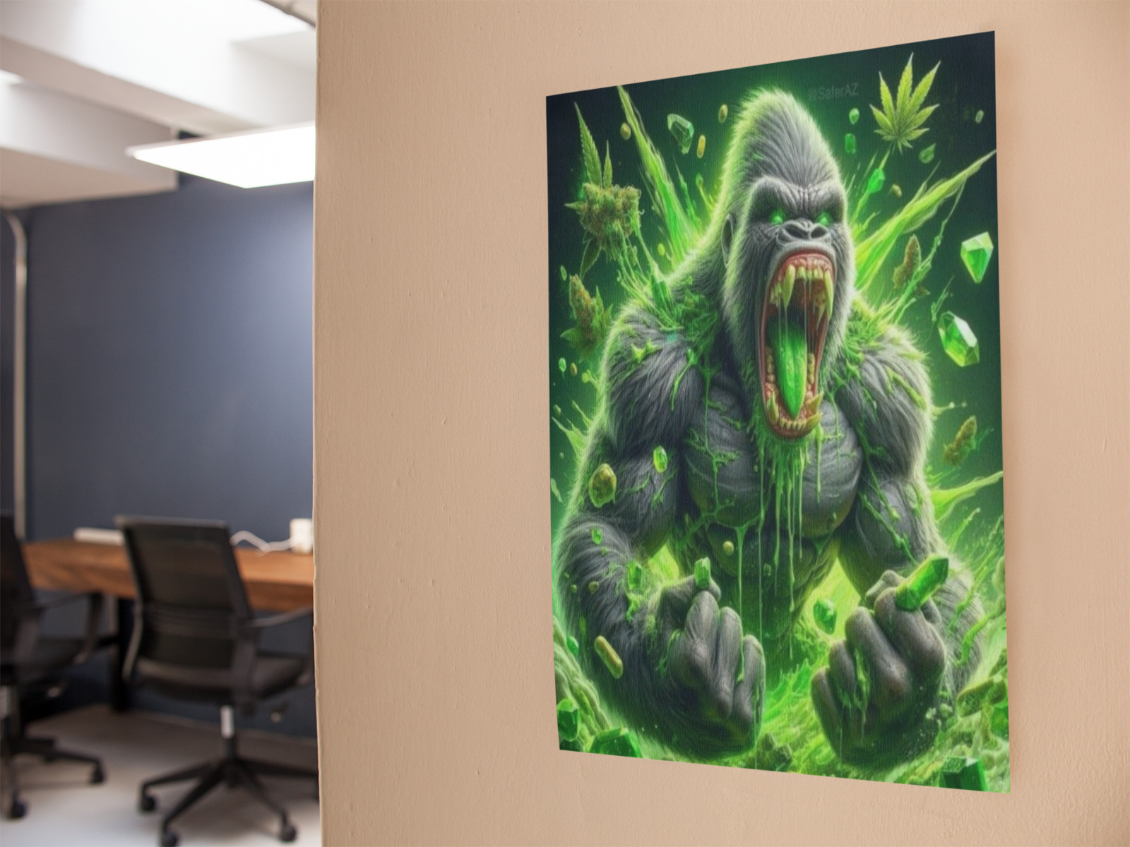 Gorilla Glue Weed Wall Vinyl Decal Poster Print Removable Adhesive Backing