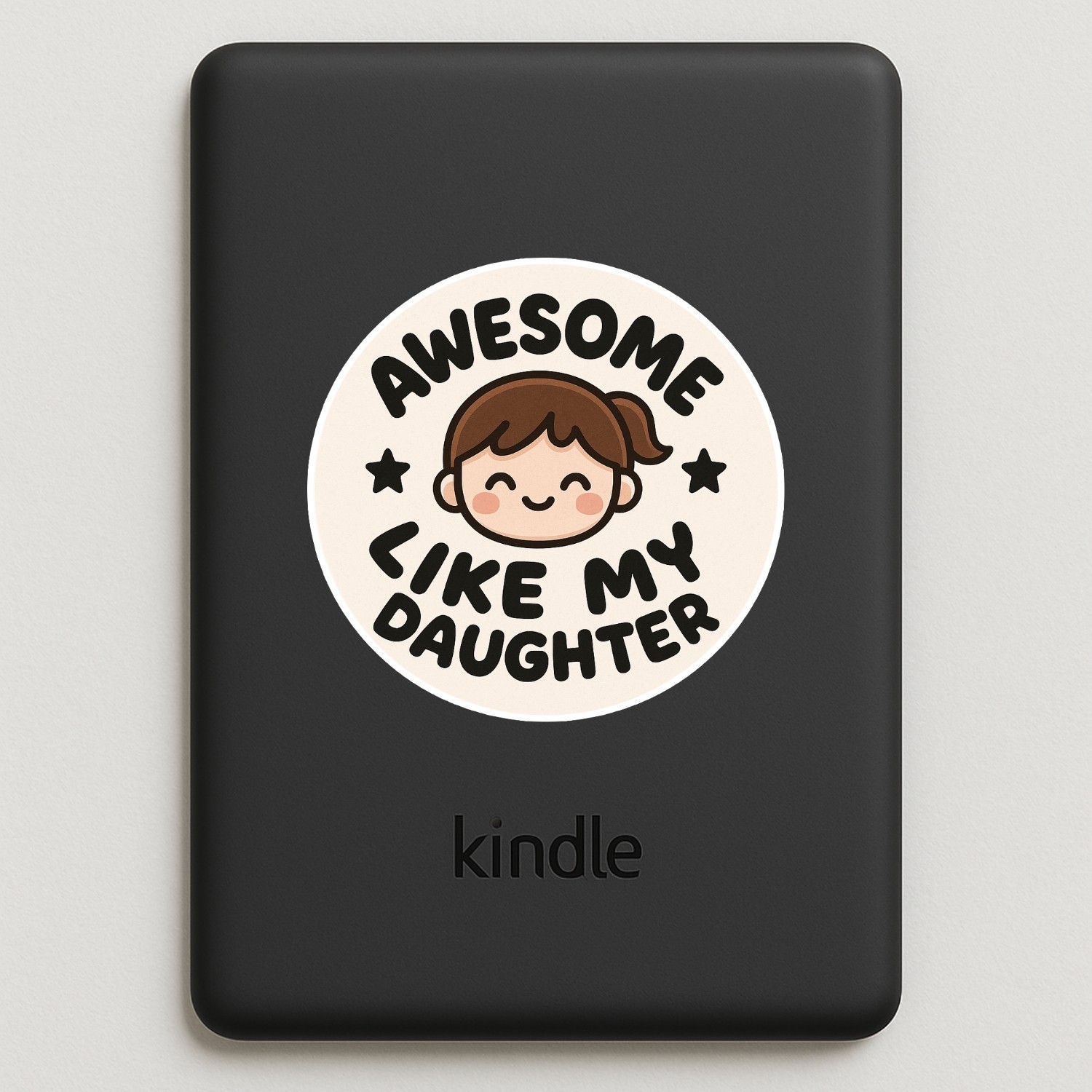 4pcs Awesome Like My Daughter Dad Stickers – Funny Father’s Day Gift