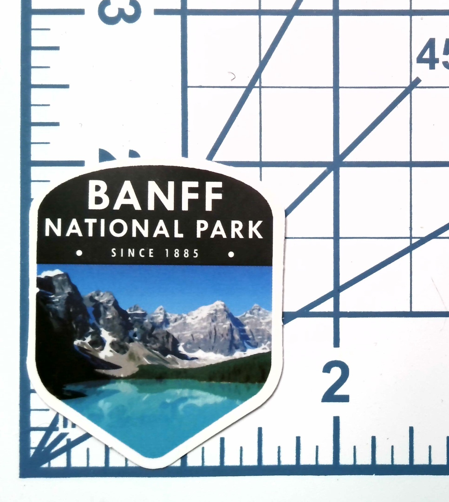 Banff National Park Sticker Vinyl Decal Canada Scrapbook Journal Nature Souvenir