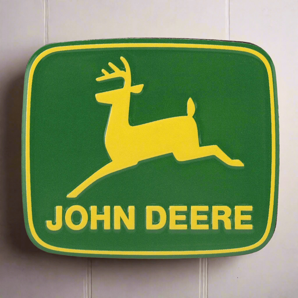 John Deere Logo Metal Magnet (3" x 2.5"