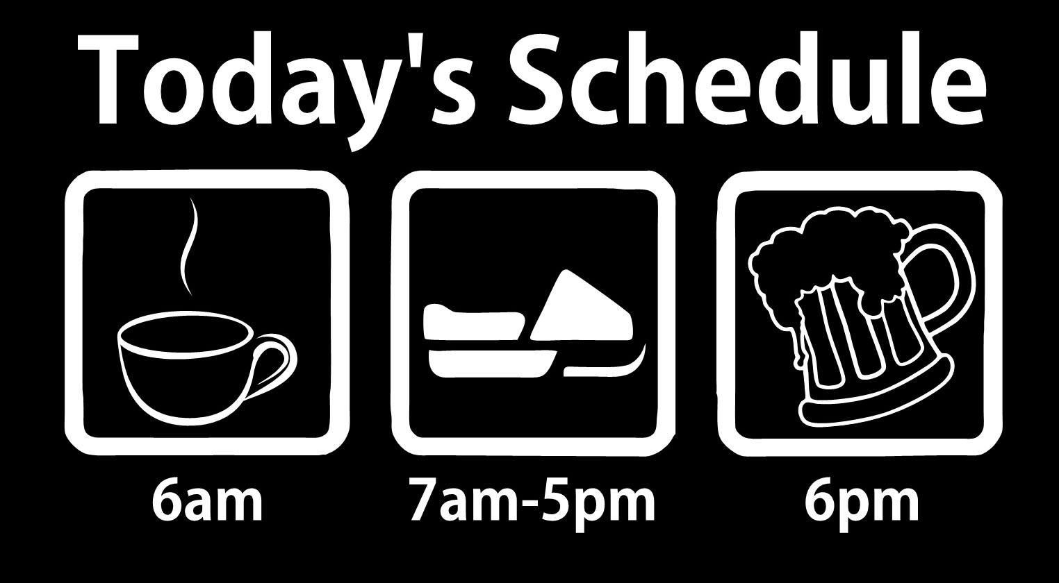 Snowmobile sticker, today's schedule funny vinyl decal, beer coffee sticker