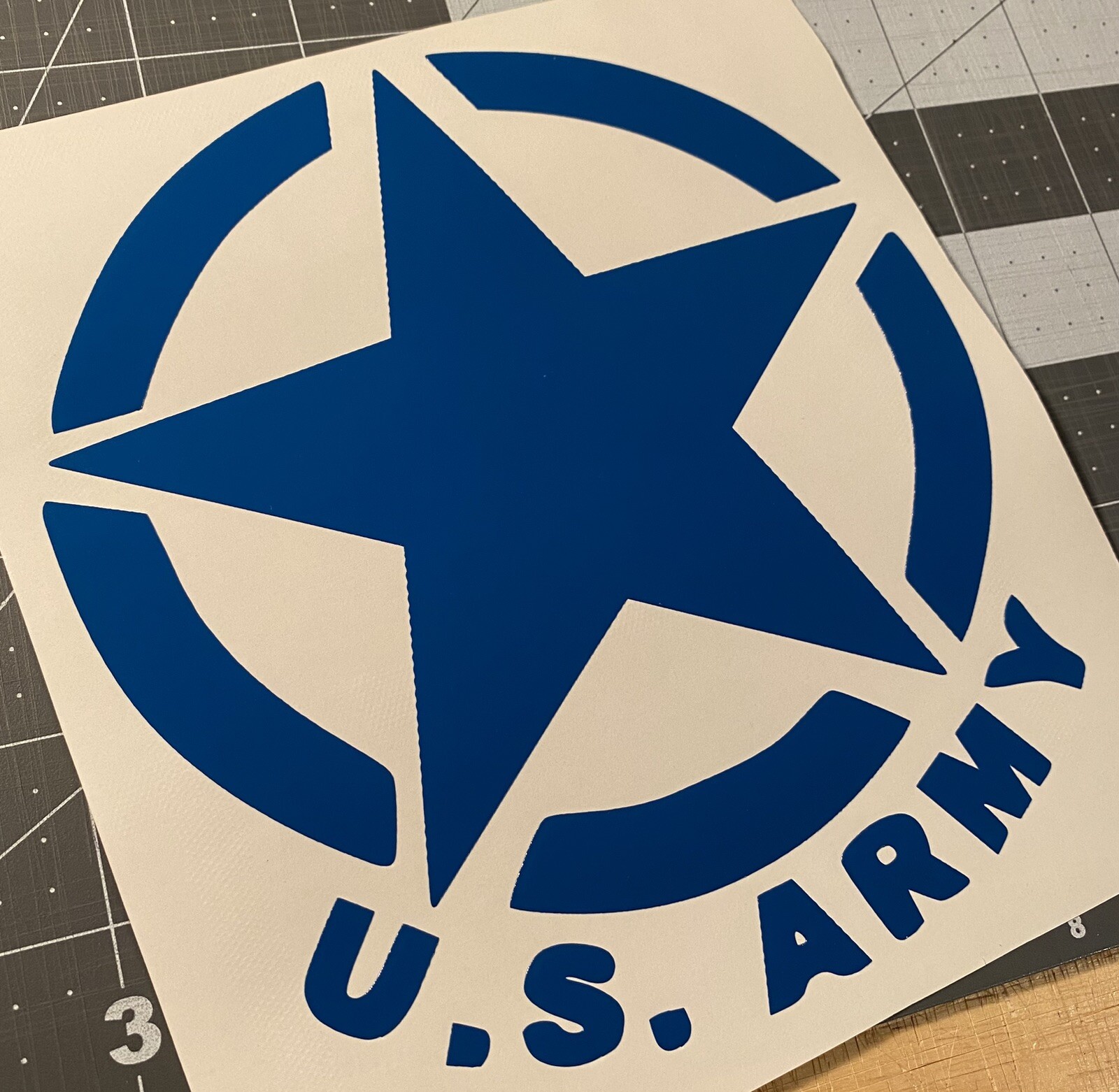 Vinyl Decal for Window – U.S. Army Star (Military)
