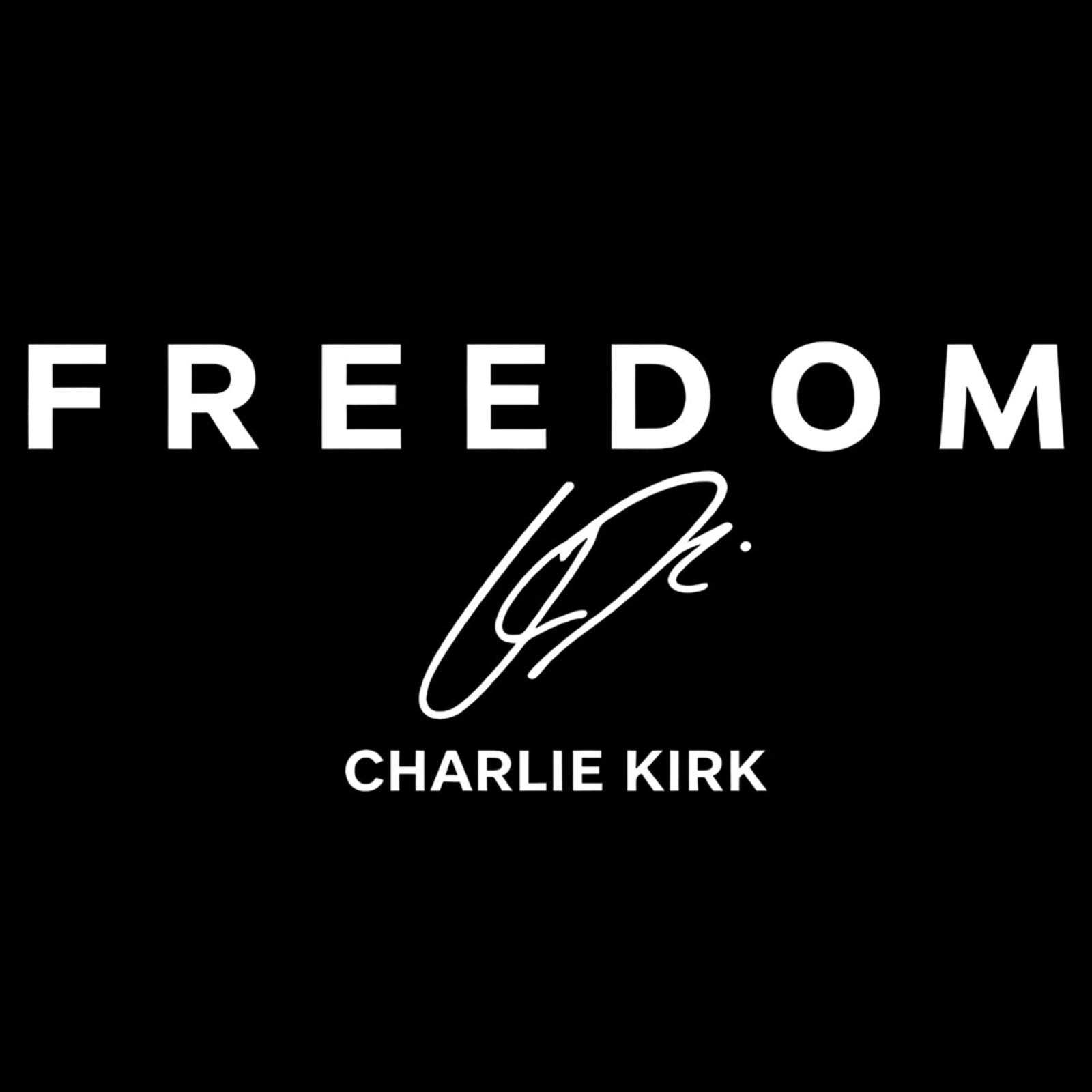 Charlie Kirk FREEDOM Patriotic Vinyl Die Cut Sticker