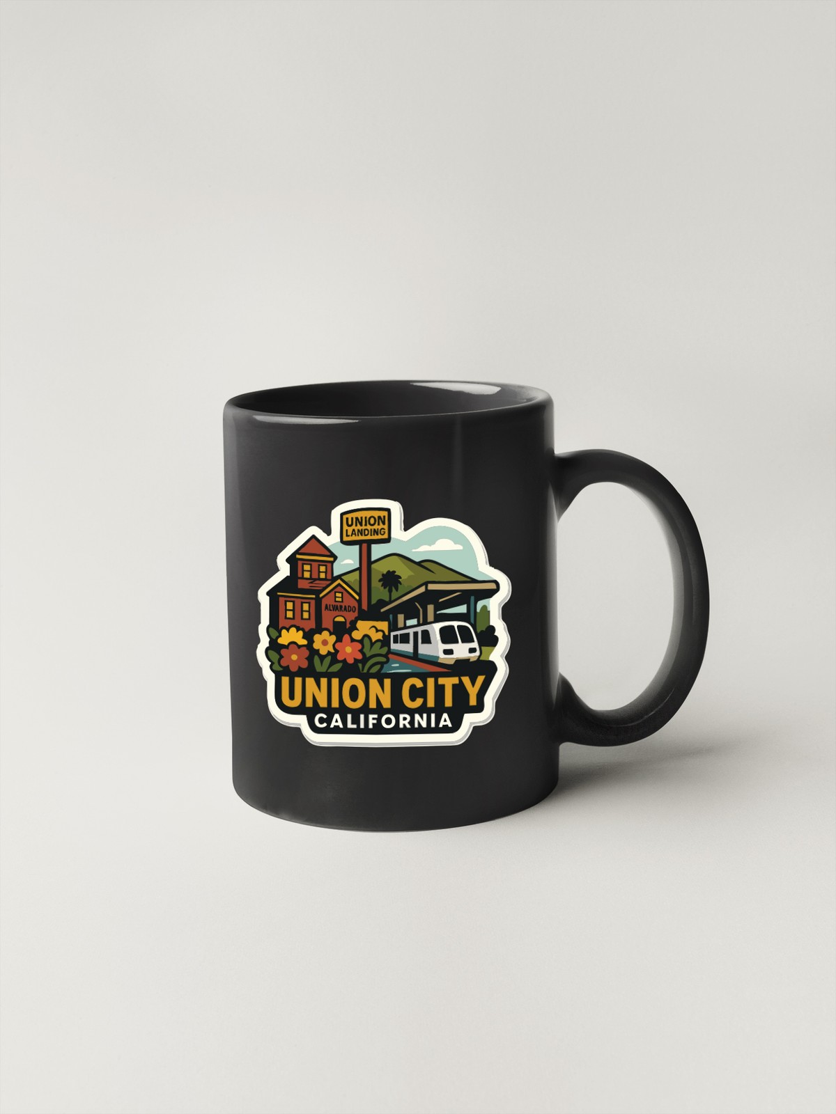 Union City California Sticker Decal Vinyl Die-Cut City Skyline Landmark Design