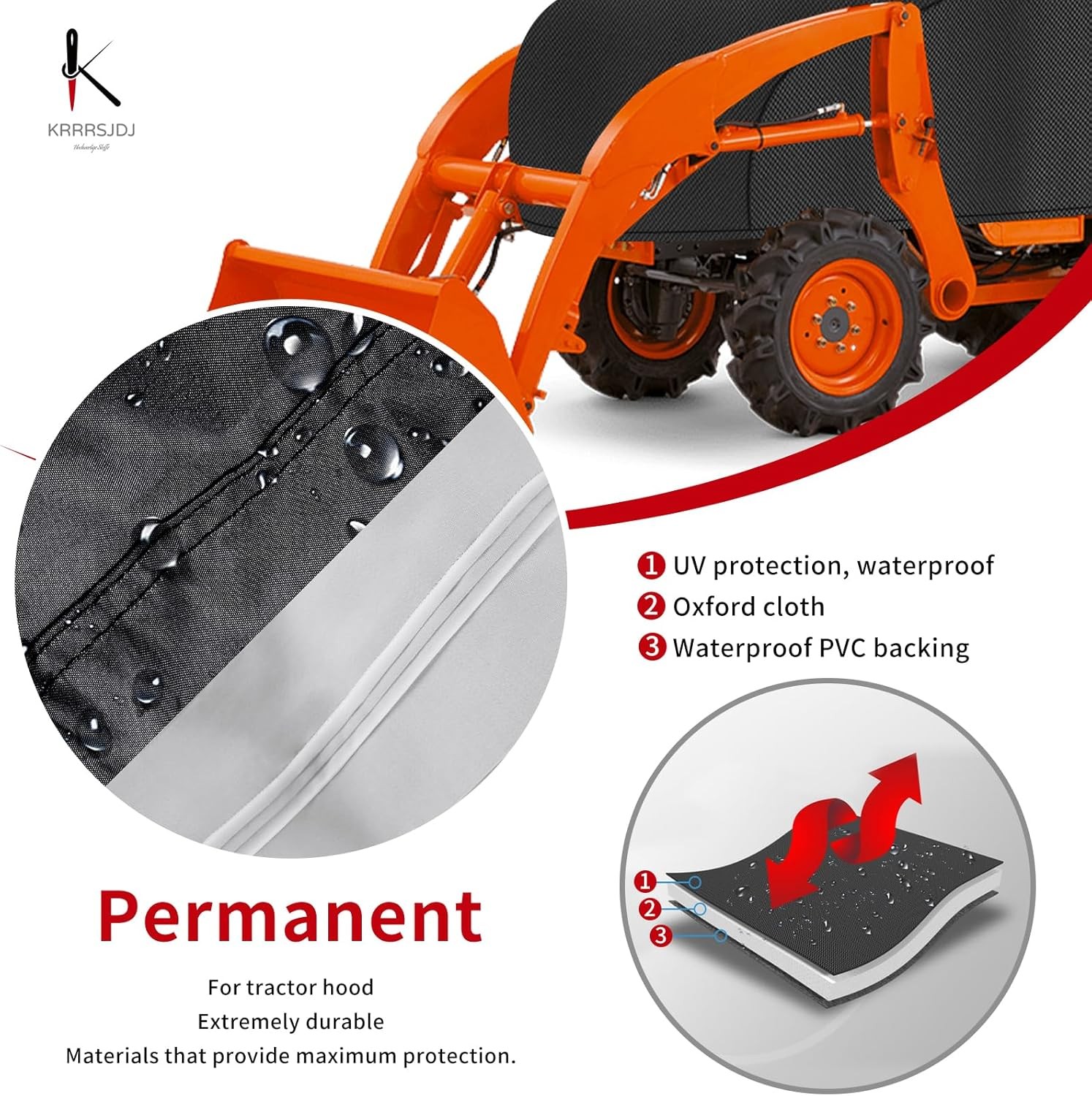 Waterproof Compact Kubota Tractor Cover – Windproof Utility Cover With Drawstrin