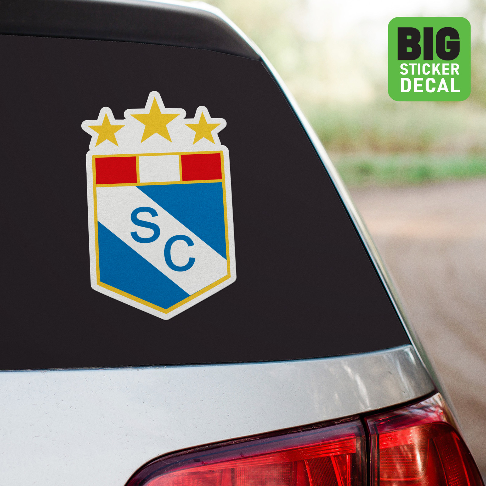 Sporting Crystal Peru Big Laminated Vinyl Sticker Car Decal Calcomania Carro