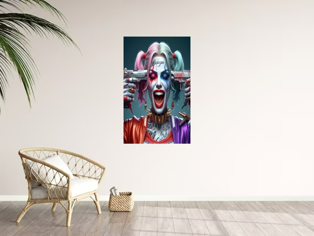 Harley Quinn Wall Vinyl Decal High Quality Graphic (Removable Adhesive Backing)