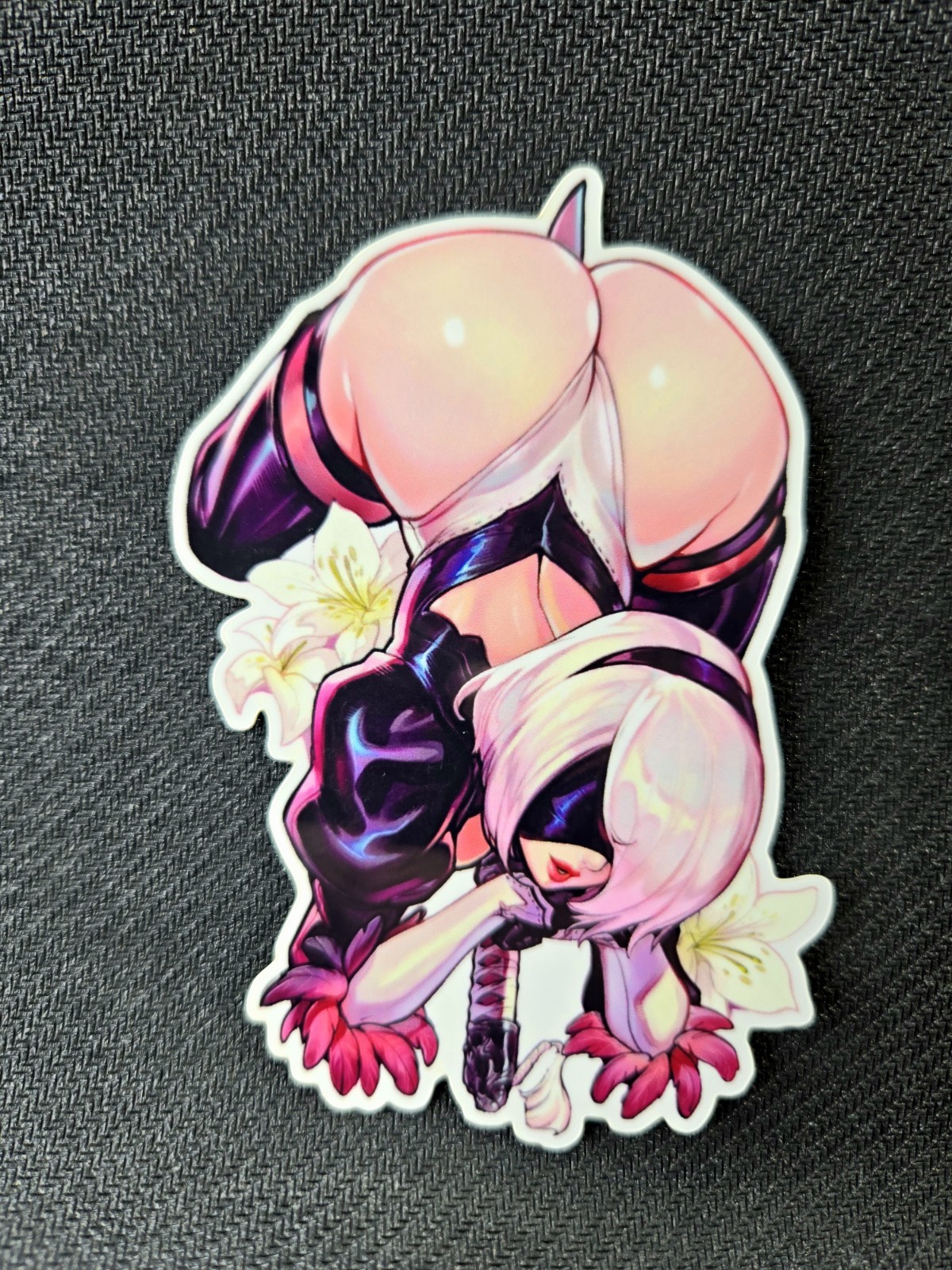 4" Vinyl Weatherproof Waifu Vinyl Sticker 2b Nier