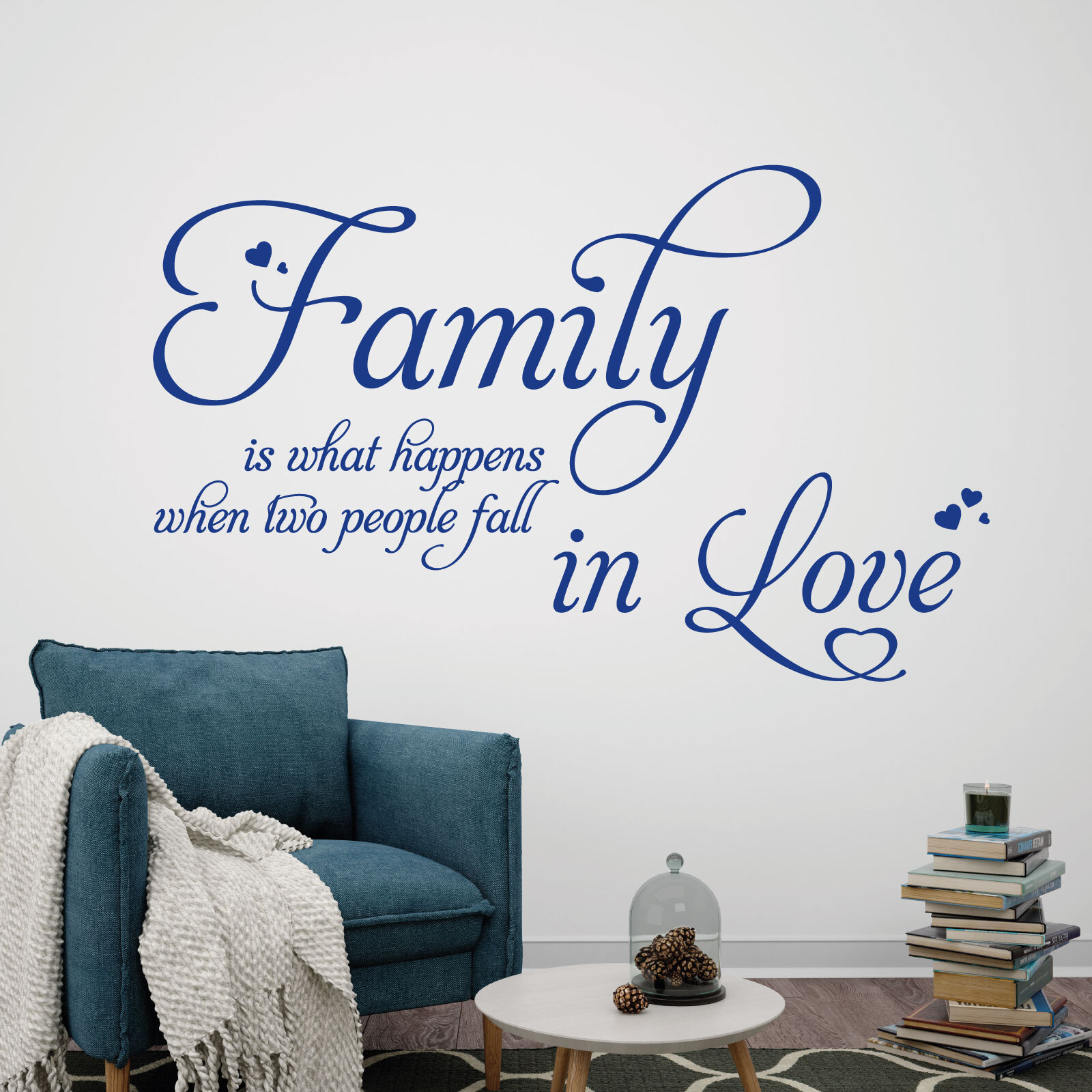 Family is What Happens When Two People Fall in Love – Vinyl Wall Sticker UK