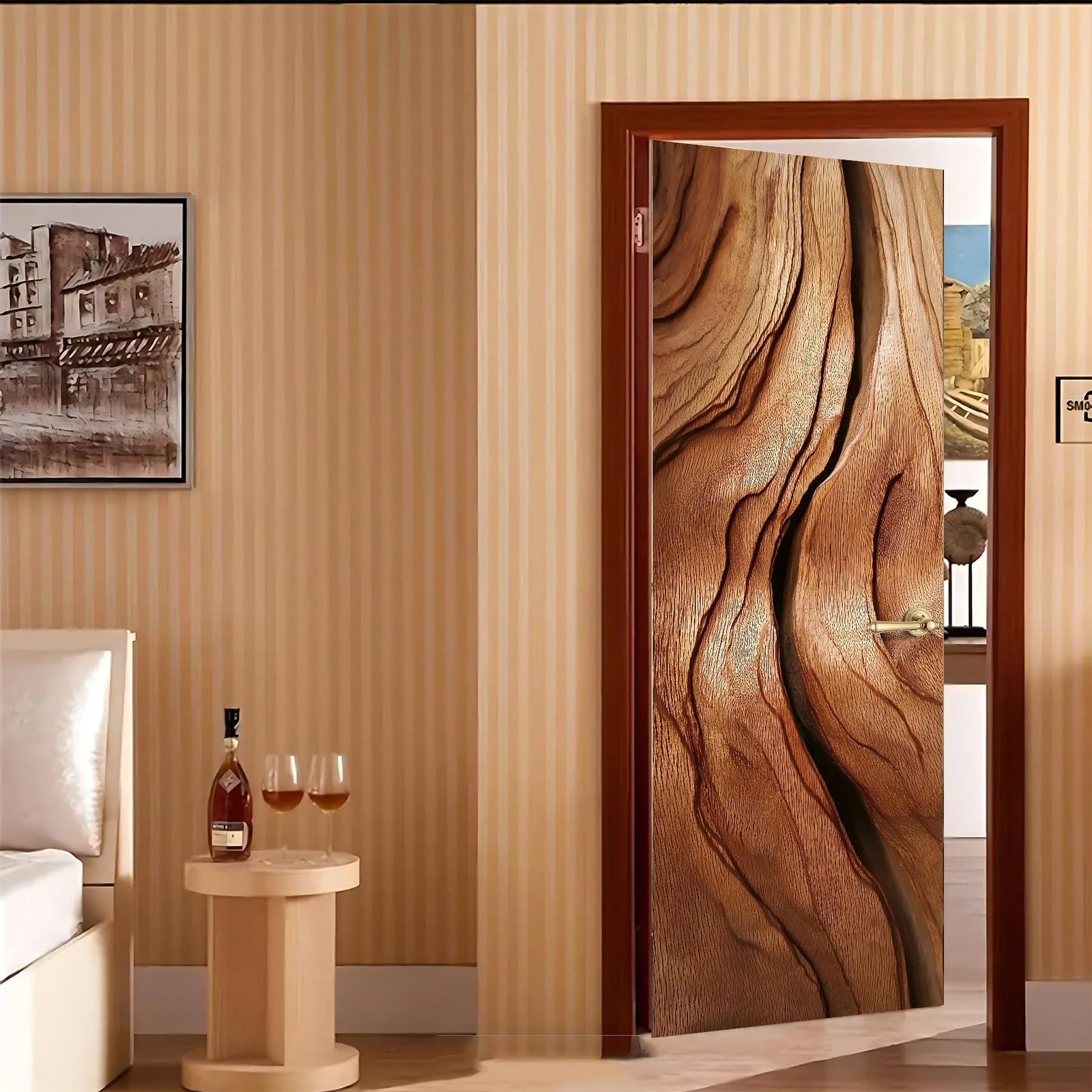 3D Door Decals Stickers, Peel Stick Wall Murals Vinyl Wallpaper -Adhesive Mur…