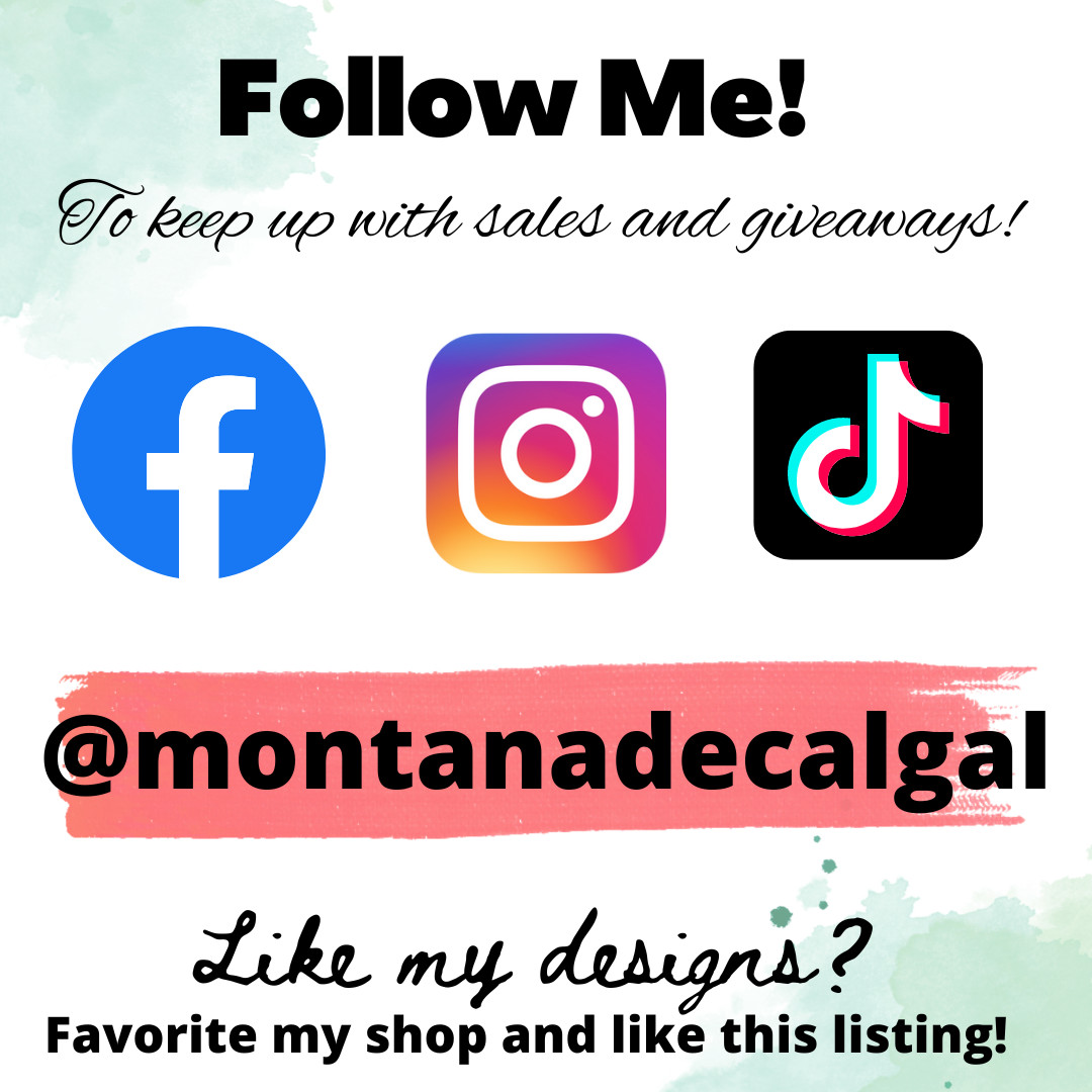 Montana Is Full Vinyl Sticker Decal for Vehicles | Montana Stickers for Cars