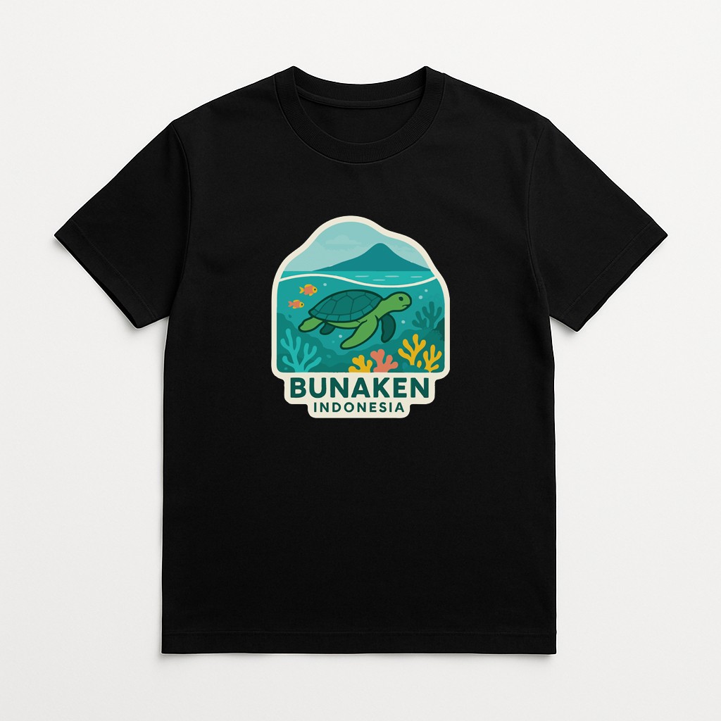 Bunaken Indonesia Iron On Heat Transfer Vinyl HTV Die-Cut World National Parks