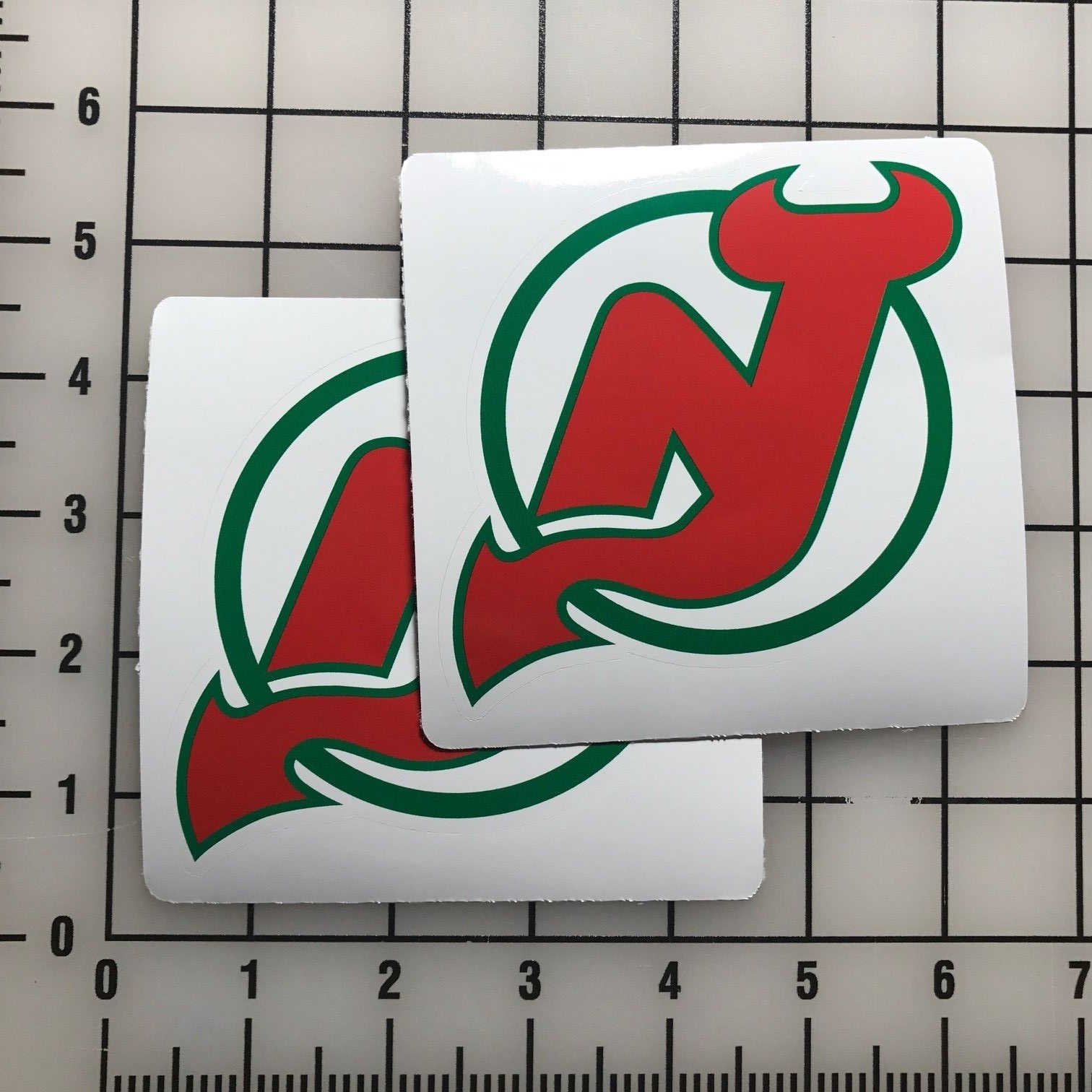 New Jersey Devils 4" Wide Vinyl Decal Sticker – BOGO