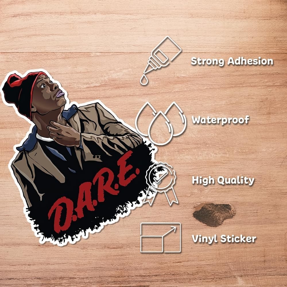 Tyrone Biggums D.A.R.E. Parody Funny Pop Culture Vinyl Sticker Decal Laptop