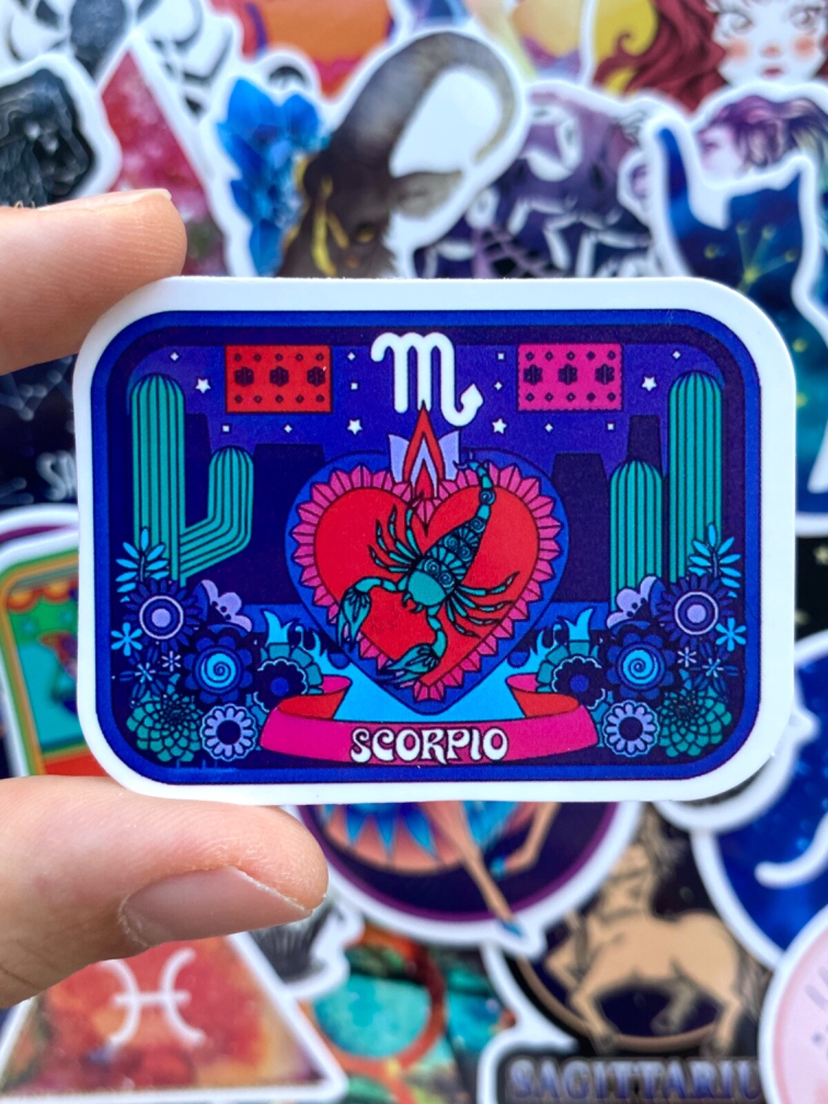 5-50 pcs Zodiac Sign Stickers, Retro Star Astrology Tarot Horoscope Laptop Decal