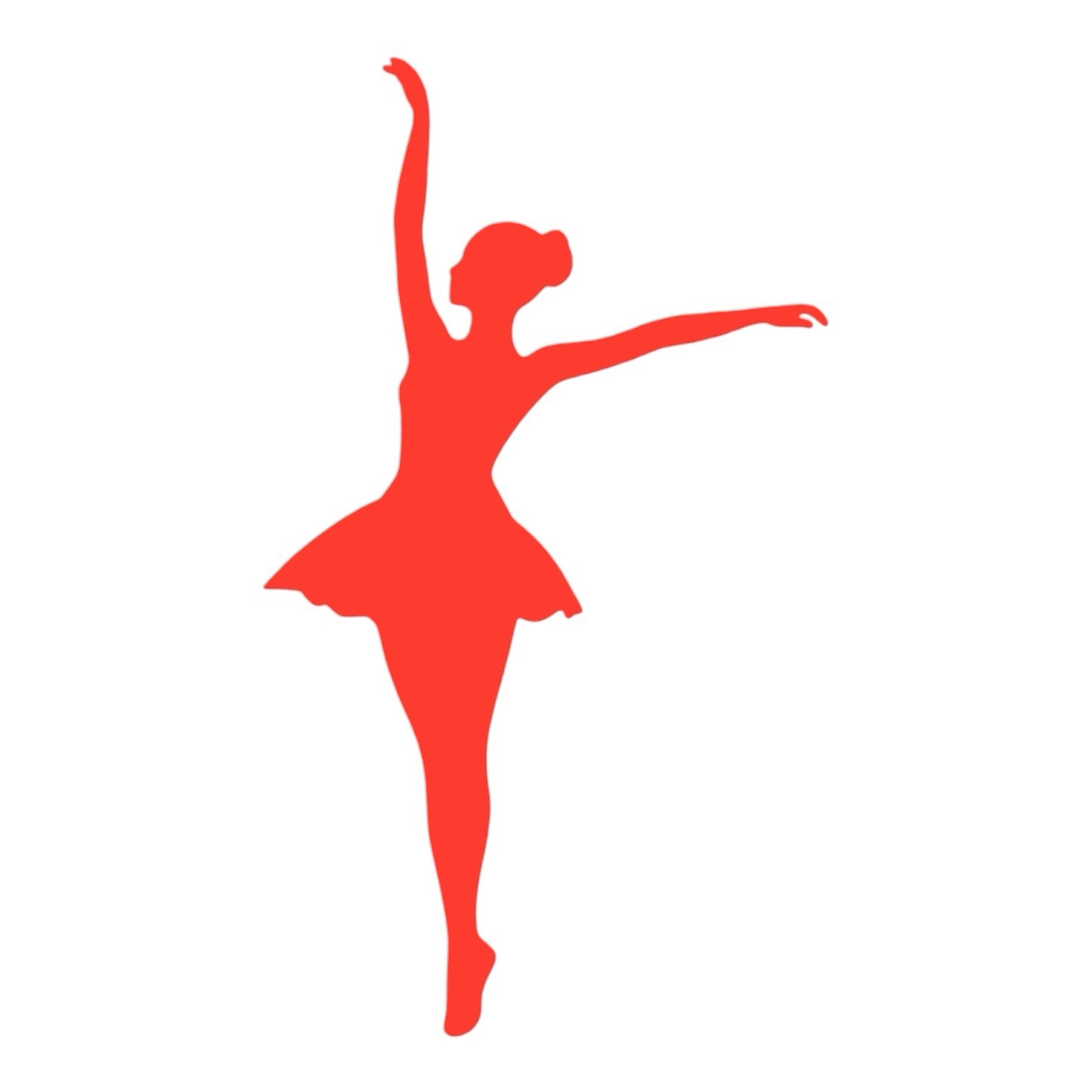 Ballerina dancing Decal for car Windows Laptops most Smooth Surfaces