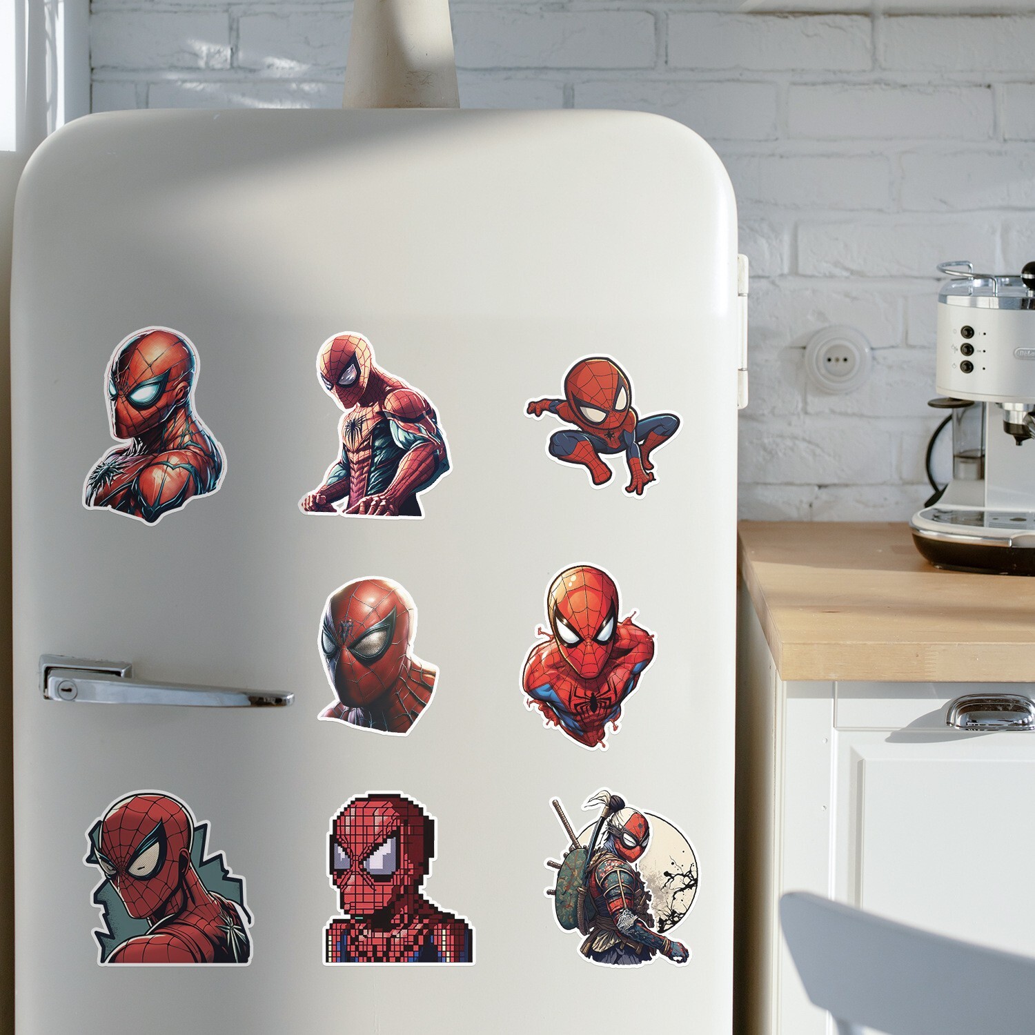 50 Pcs Stickers Spider Man Marvel Heroes Animation Luggage Car Phone Vinyl Decal