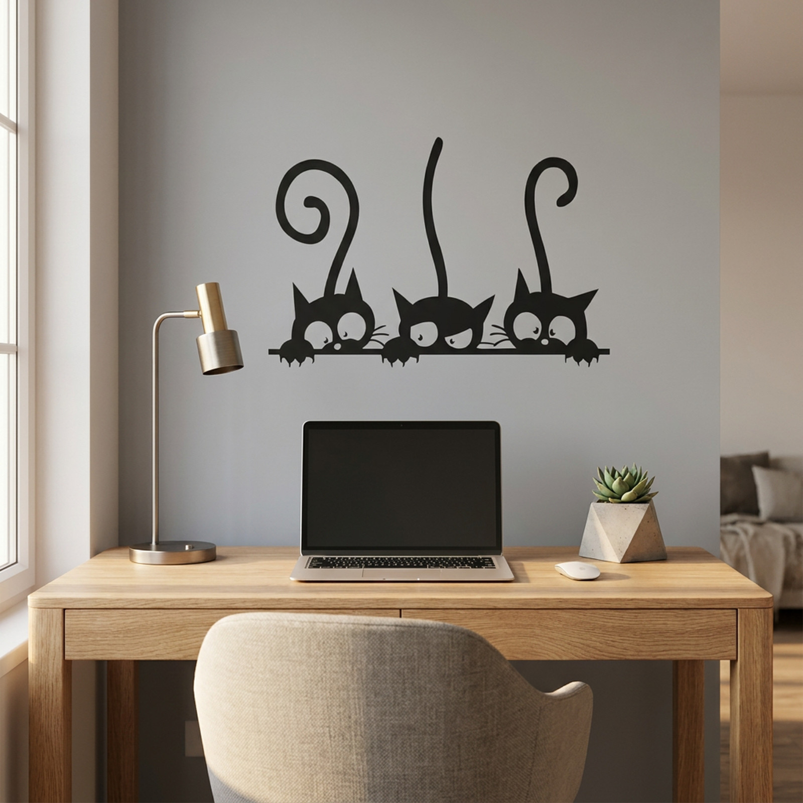 Cat Pattern Home Quote Vinyl Wall Decal Decor Art Sticker Decals PVC Baby