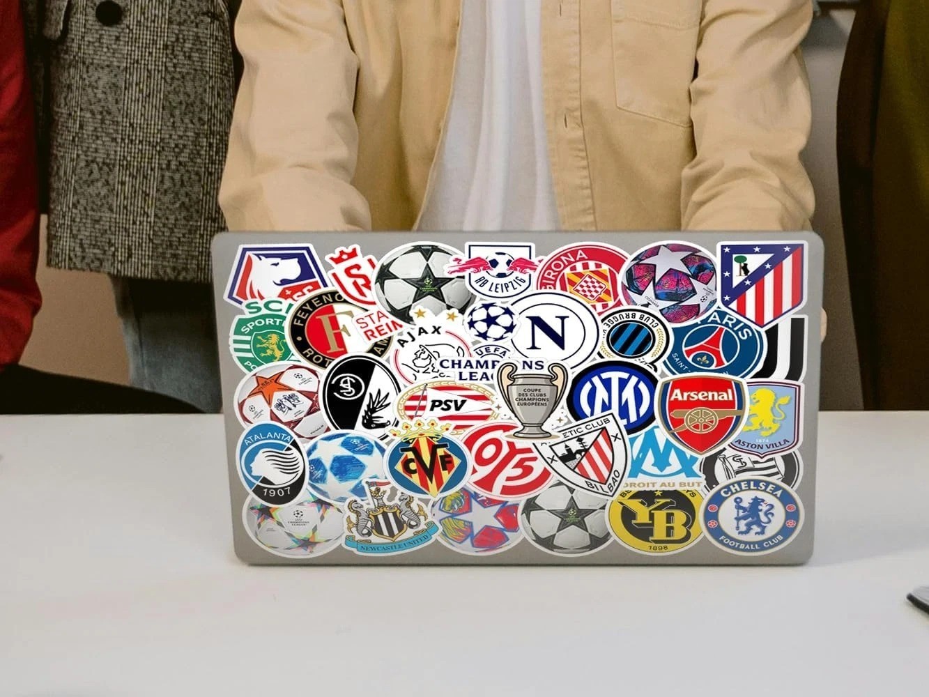 105 Vinyl PVC Soccer Stickers – Perfect for Laptops Water Bottles and Gifts