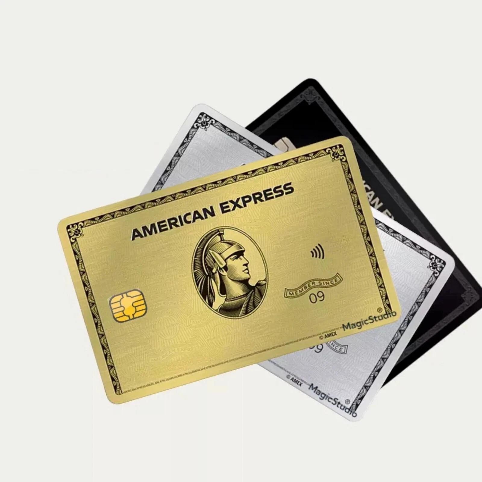 AMEX AE Credit Card Skin Sticker Cardskins Vinyl Black Gold Platinum or set of 3