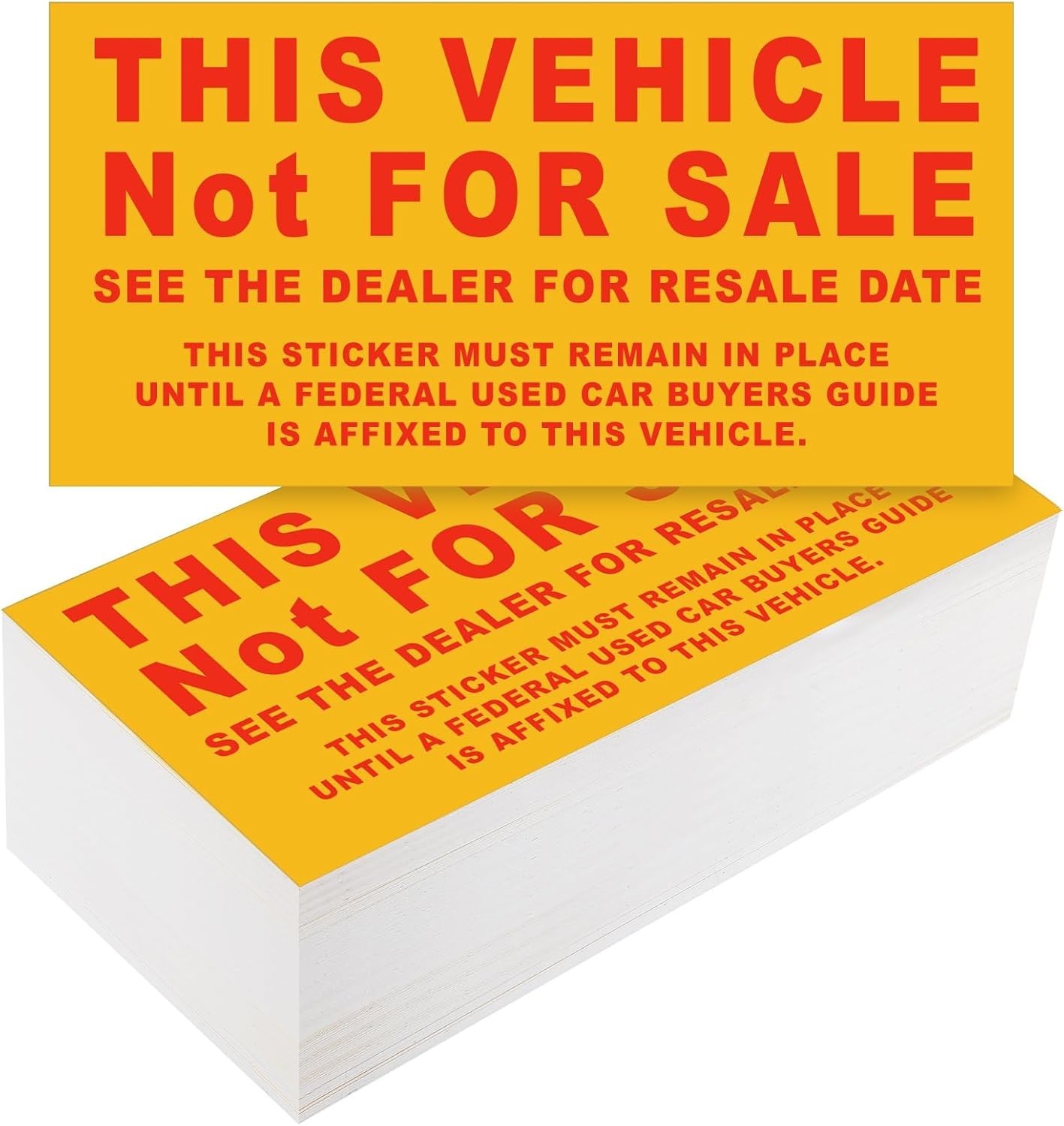 200 Pcs Car Dealership Supplies This Vehicle Not for Sale Stickers Car Dealer…
