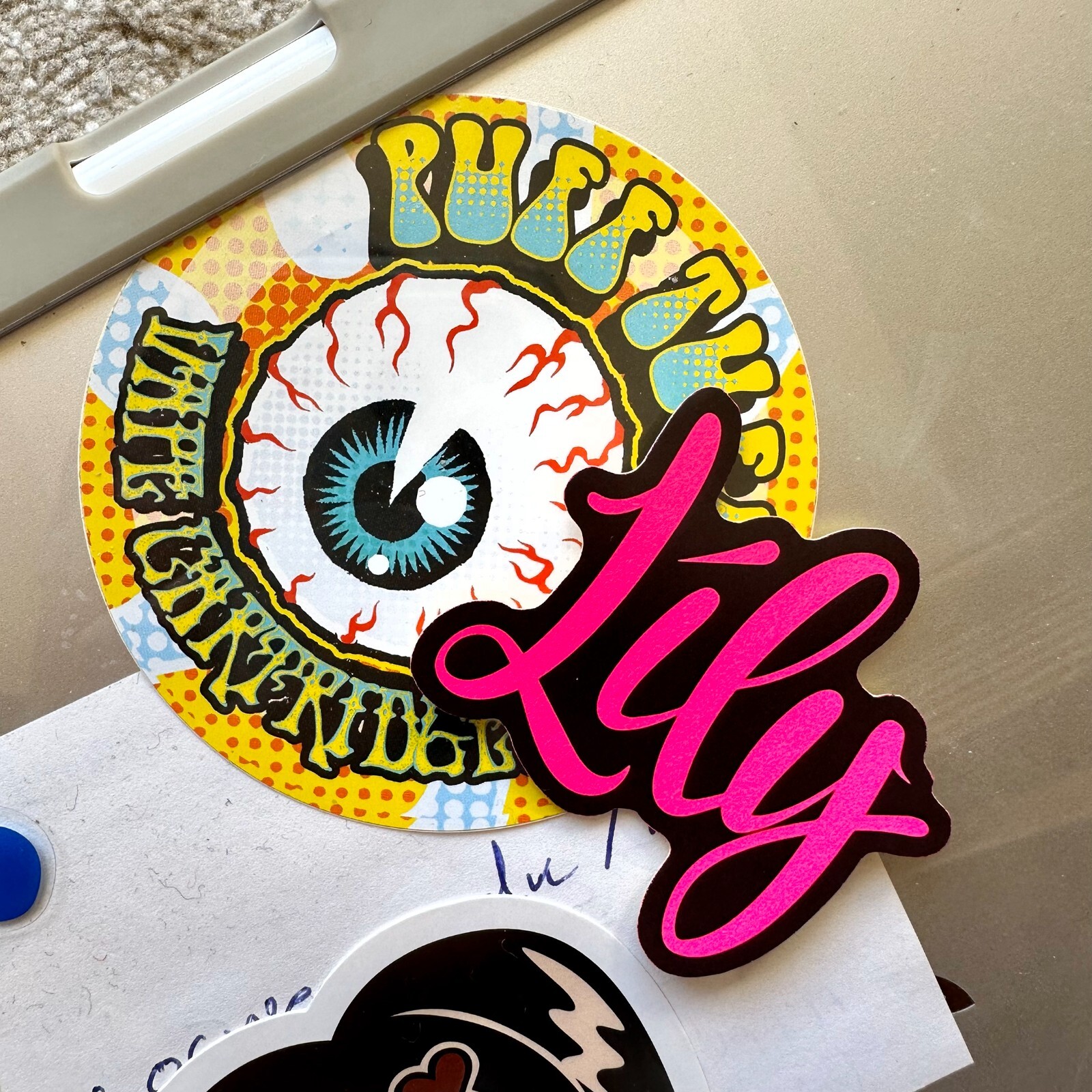 Neon Name Sticker Pack : LILY | for school or Office | graffiti | Calligraphy