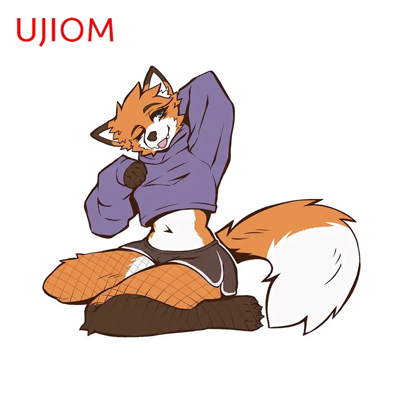 UJIOM Alluring Furry Femboy Wall Sticker Cool Personality Graphics Air Decals
