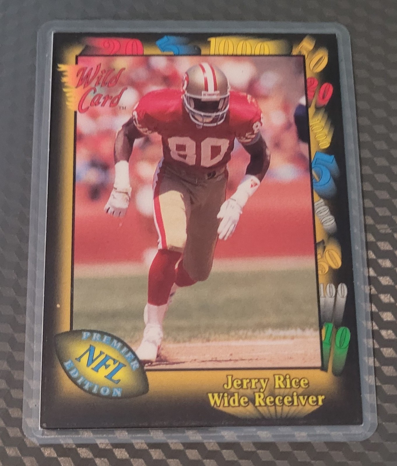 Jerry Rice SF 49'ers Football Card HOF Fridge/Locker/Cabinet Laminated Magnet