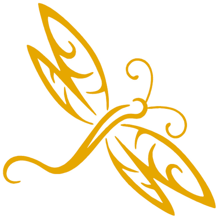 Dragon Fly Die Cut Decal – No Background Made in USA Multiple colors