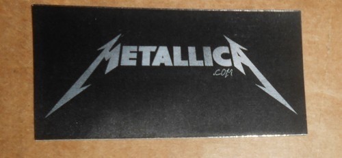 Metallica Sticker Promo The Club 4×2