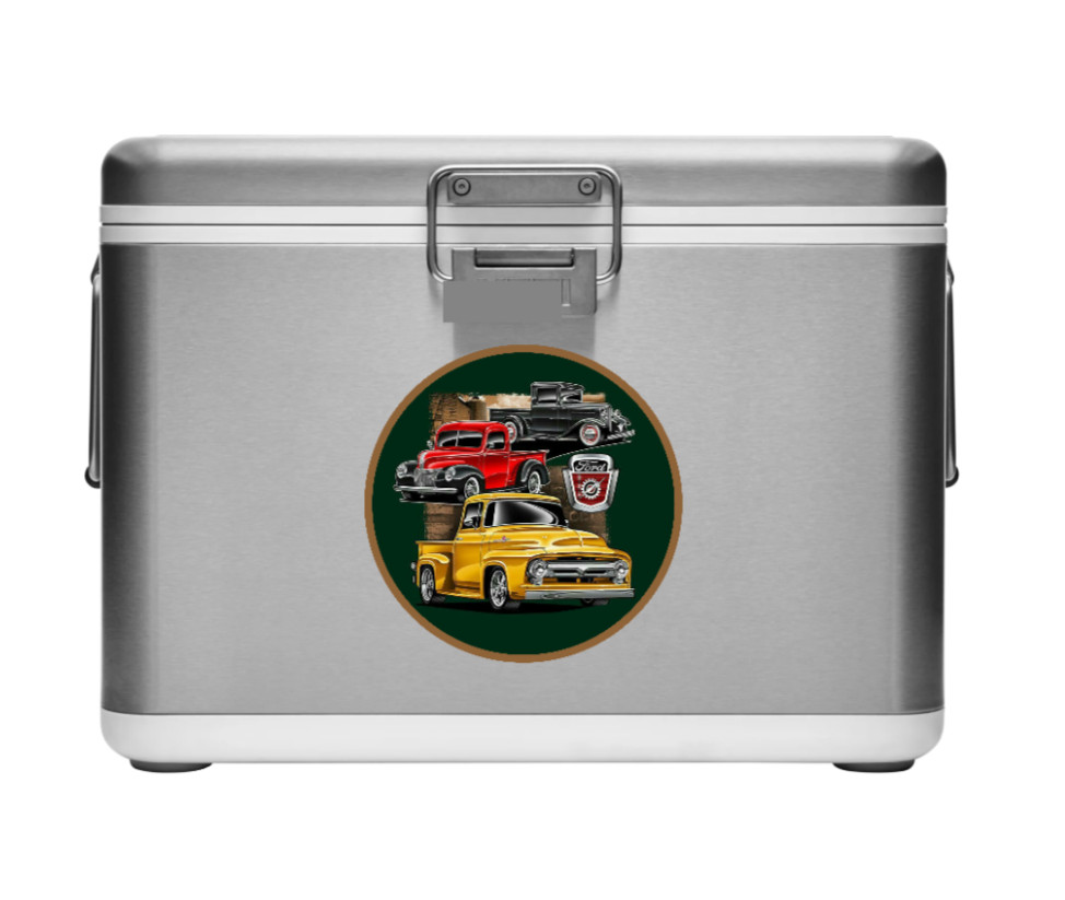 Car Classics "Vintage Ford Trucks" 4" Vinyl Decal Sticker Handcrafted Car Truck