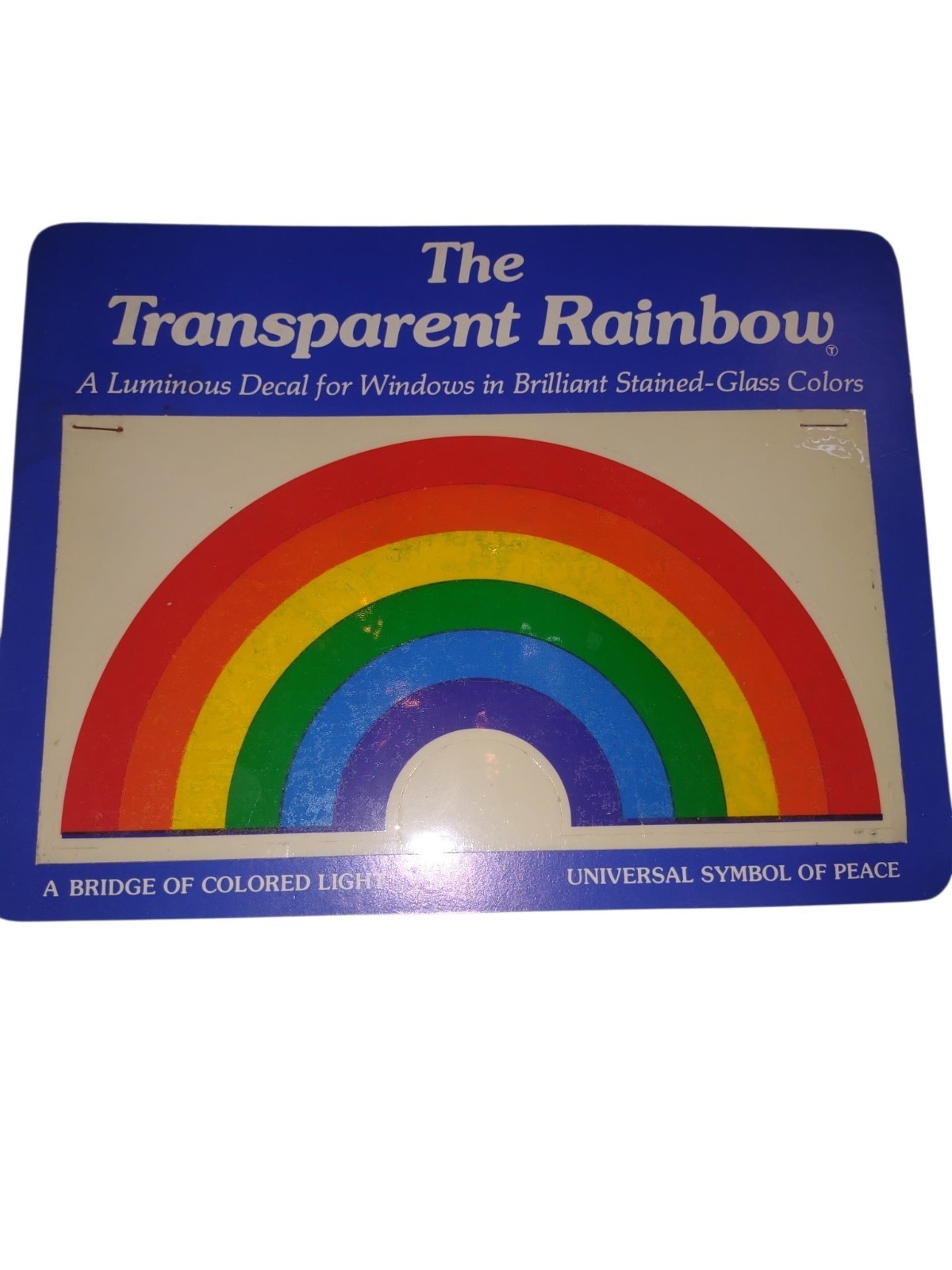 Rainbow Vintage Illuminations Transparent Rainbow Luminous Window Decal