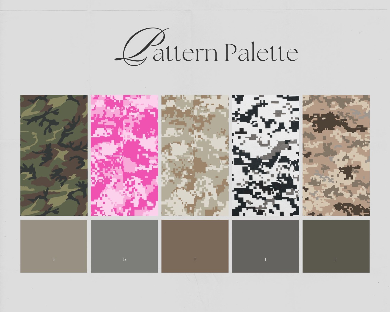 Camo Pattern Vinyl Siser HTV & Adhesive Craft Vinyl Oracal FREE SHIPPING