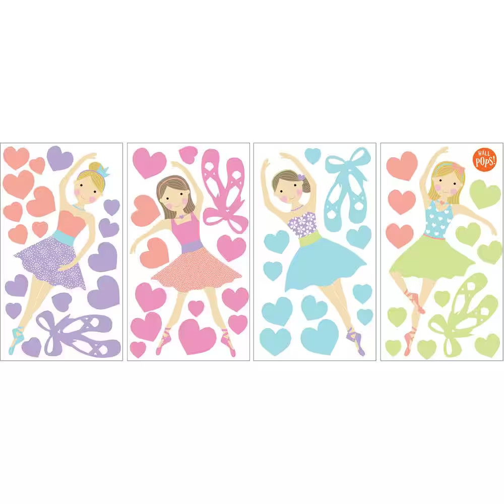 Multi-Color Prima Ballerina Wall Decal
