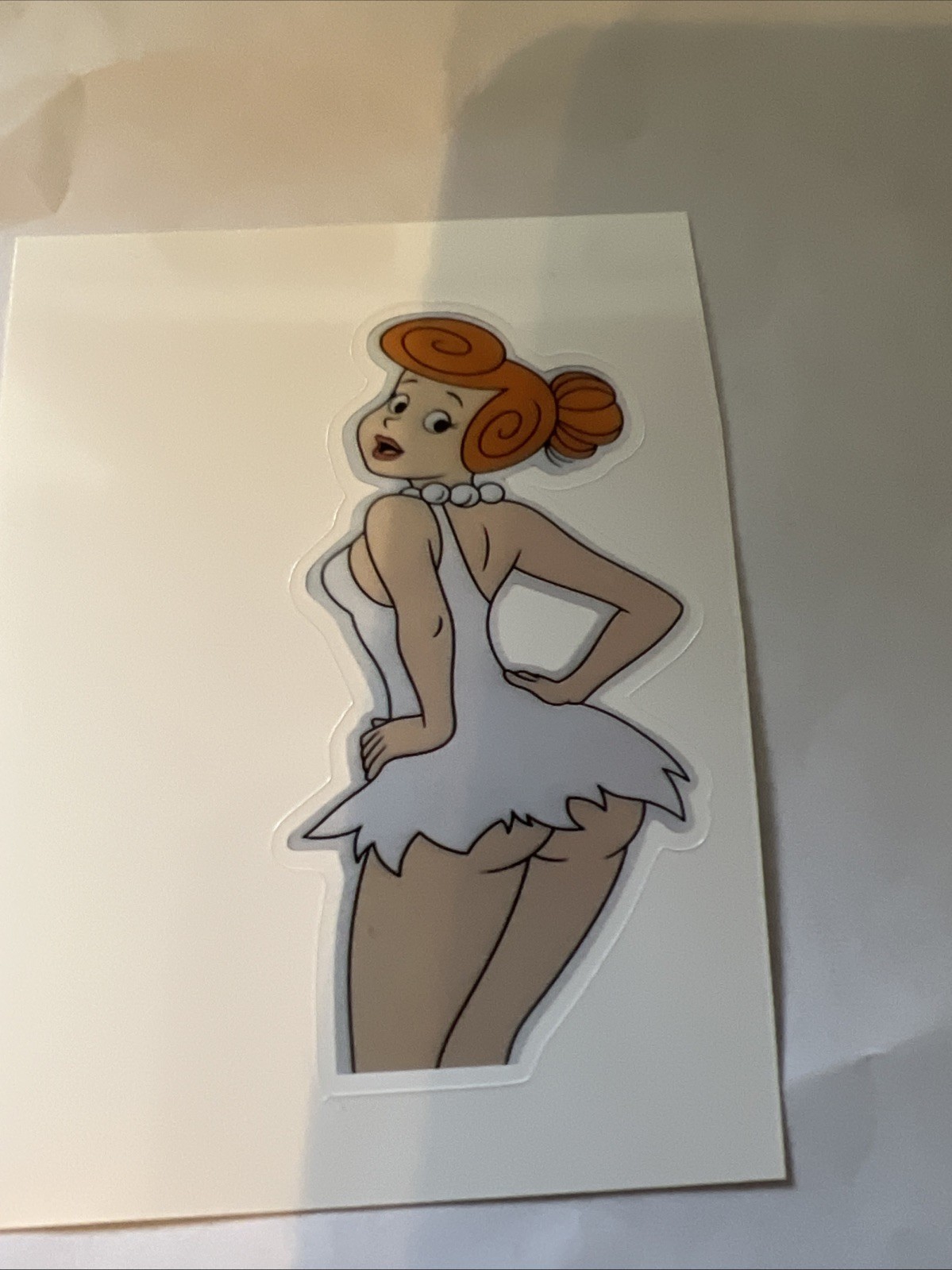Wilma Flintstone Caked Up Funny Humor Sexy Anime Vinyl Decal Sticker 3×2