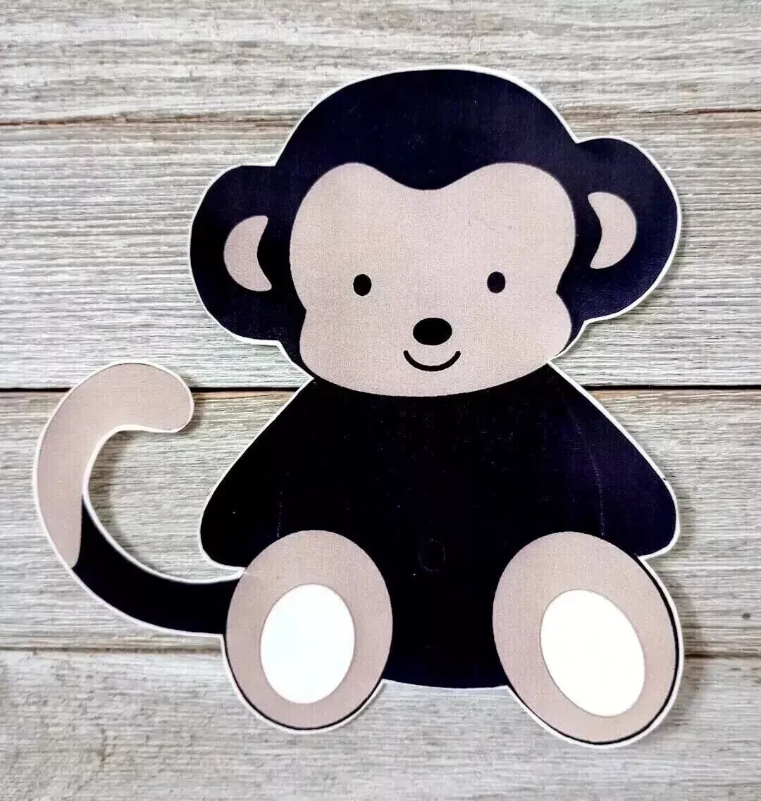 monkey jungle wall safe sticker animal 8.5 inch