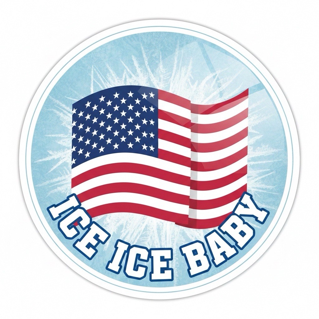 ICE Support Sticker, 3” Pro Trump Sticker For Tumbler, Laptop And More