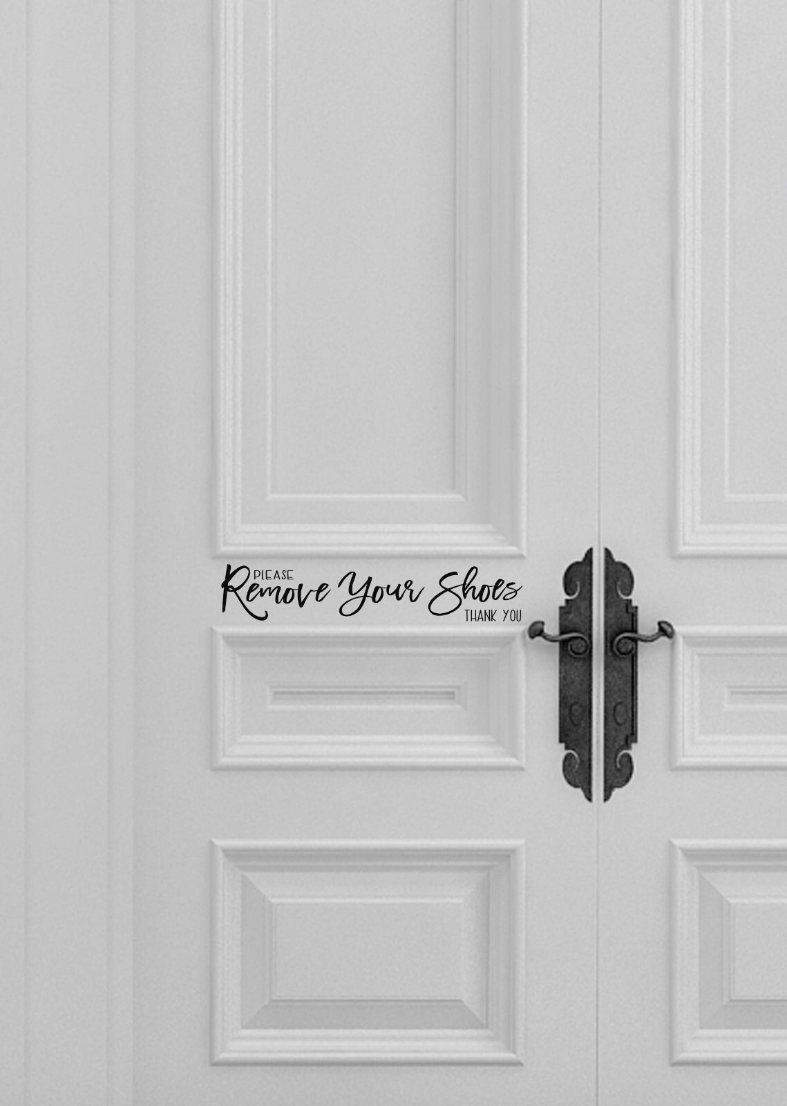 Remove Your Shoes Decal for Door Sign Vinyl Window Wall Please and Thank you