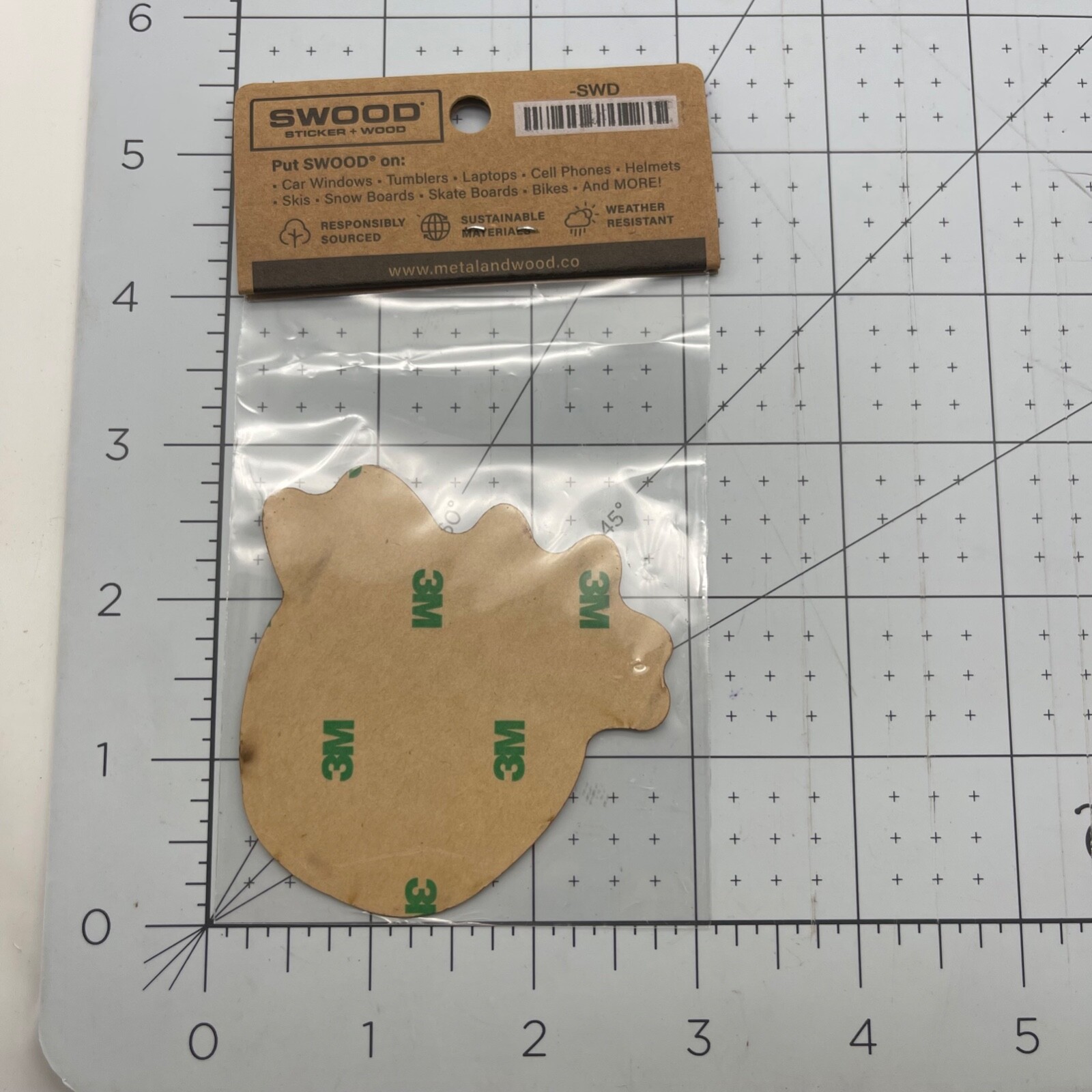Metal and Wood Co Wood Sticker Travel Swood Plant Lover Succulent Plant