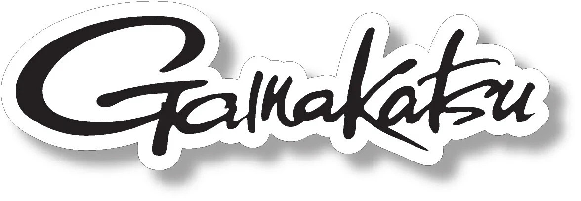 GAMAKATSU BLACK BAIT DECAL STICKER 3M USA TACKLE BOX LURE FISHING TRUCK VEHICLE