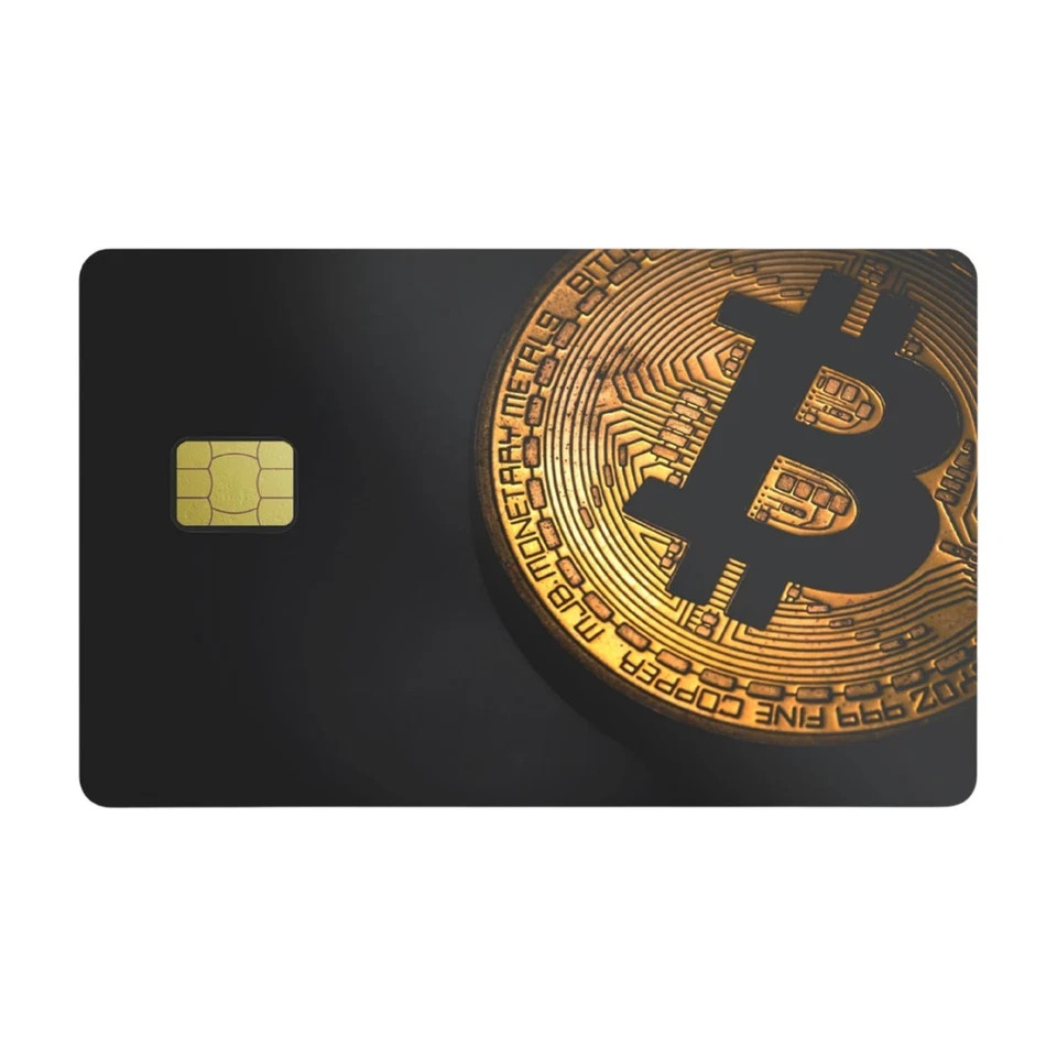 4-Pack Bitcoin Credit Card Skin | Crypto Coin Cryptocurrency Debit Decal