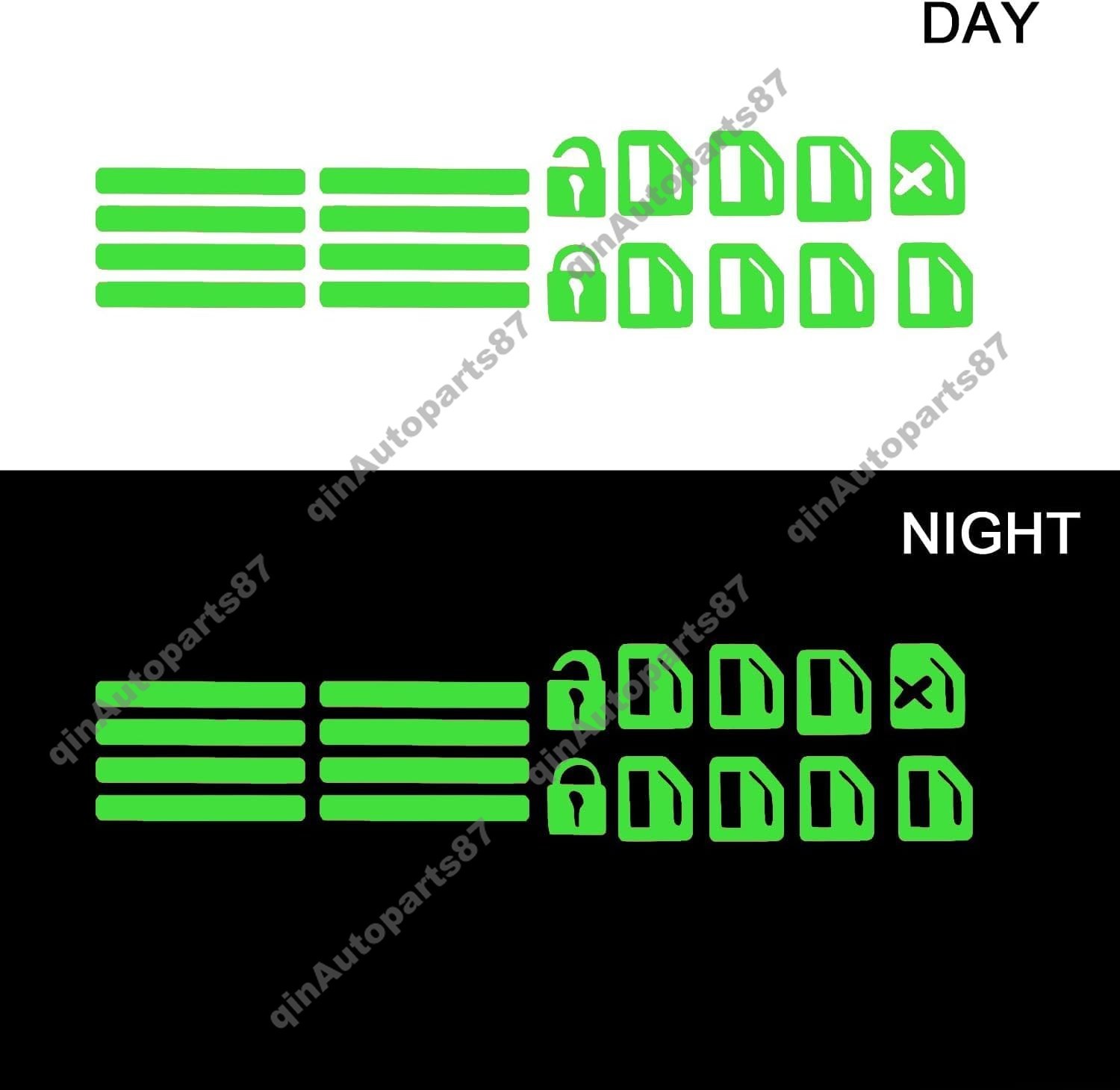 Car Sticker Car Door Window Switch Luminous Sticker Night Safety Accessories