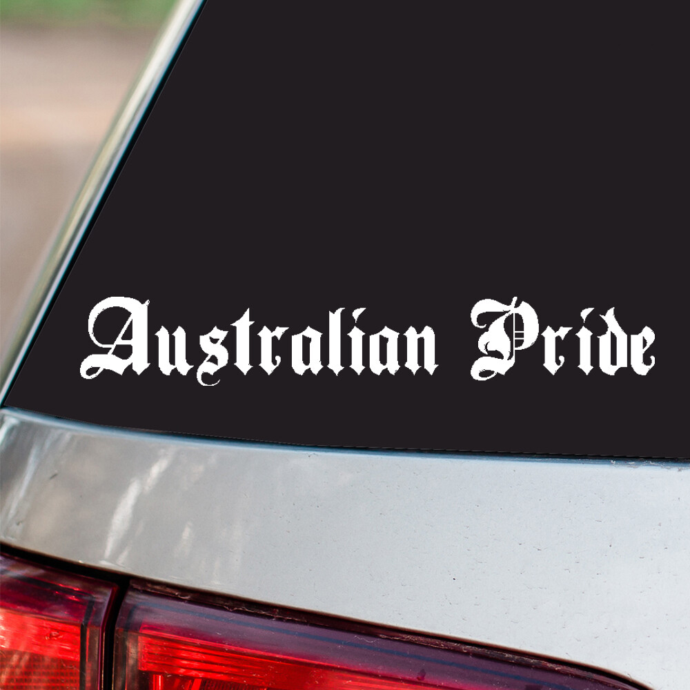 Australian Pride Vinyl Sticker Country Pride all sizes chrome and regular colors