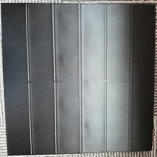 Backsplash Tile for Kitchen Peel and Stick, New Upgrade 12 x 12 inches, Black