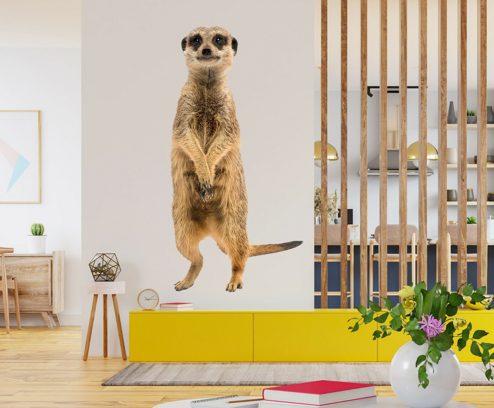 3D Meerkat G564 Animal Wallpaper Mural Poster Wall Stickers Decal Honey
