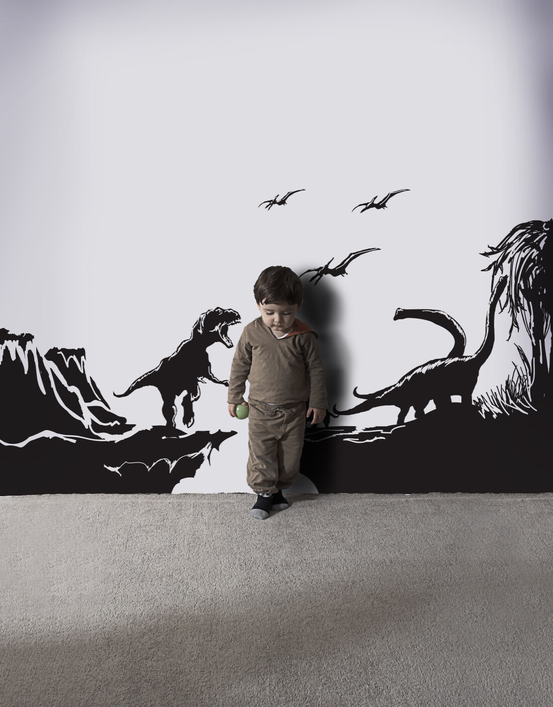 Jurassic Dinosaur Wall Decal. Dino World for Kid's Playroom Decor. #GFoster170