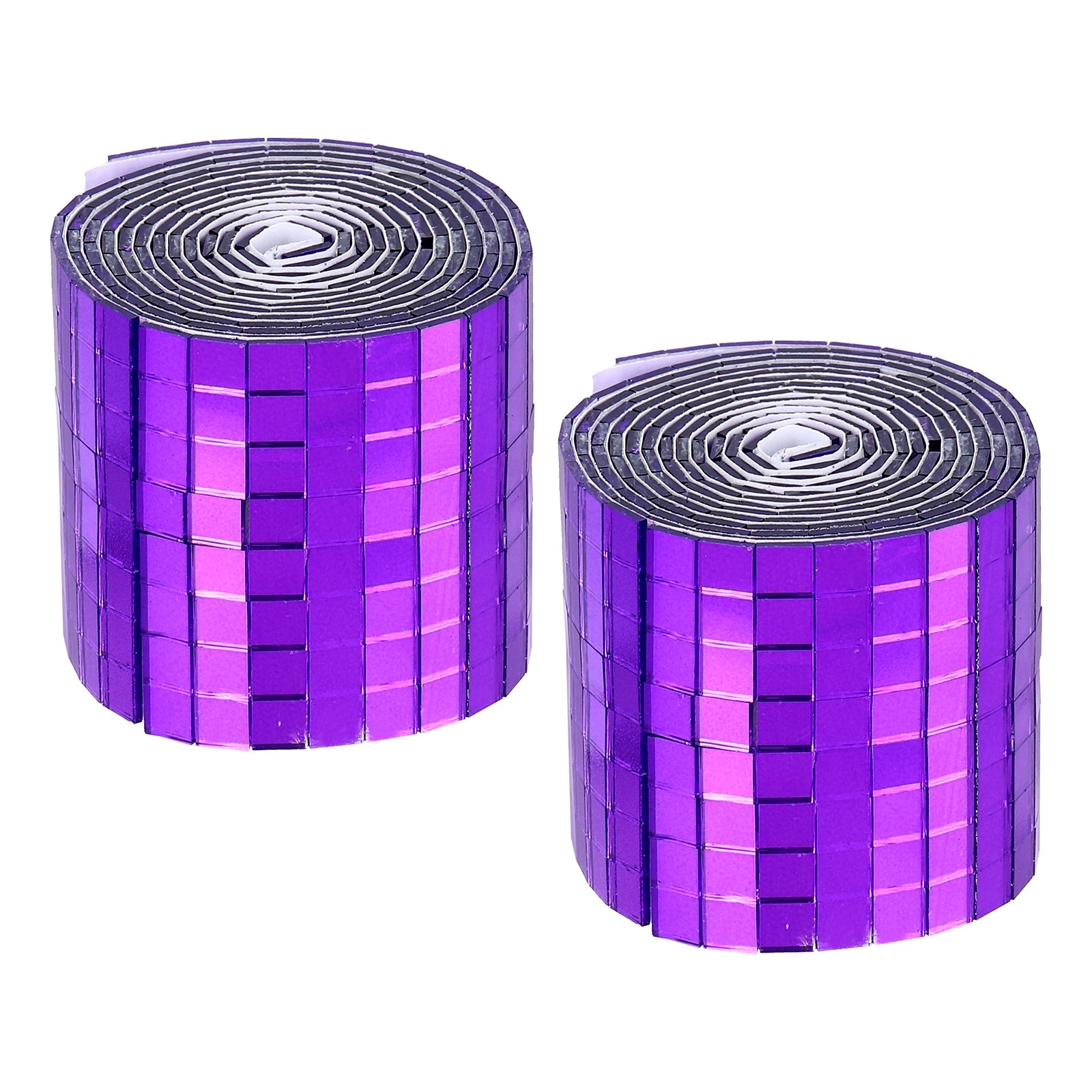 3200 Pieces Adhesive Mosaic Tiles 5 x 5 mm Disco Tiles Purple 2 Pcs