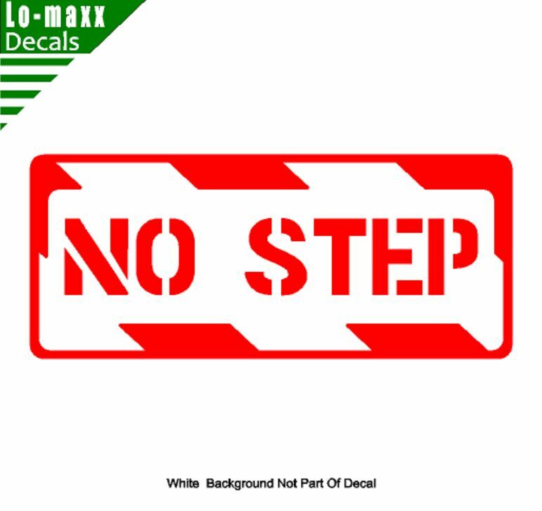 No Step Aircraft Markings Graphic Durable High Performance Die Cut Vinyl Decal
