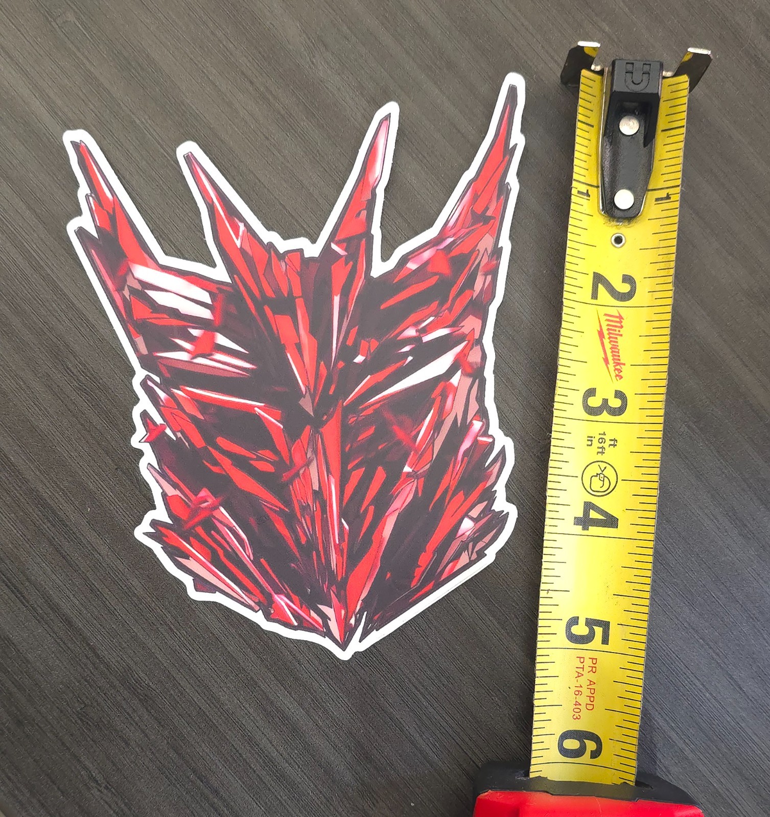 Decepticon Shattered Glass Transformers Emblem Fan Art Bloodstone (Red)